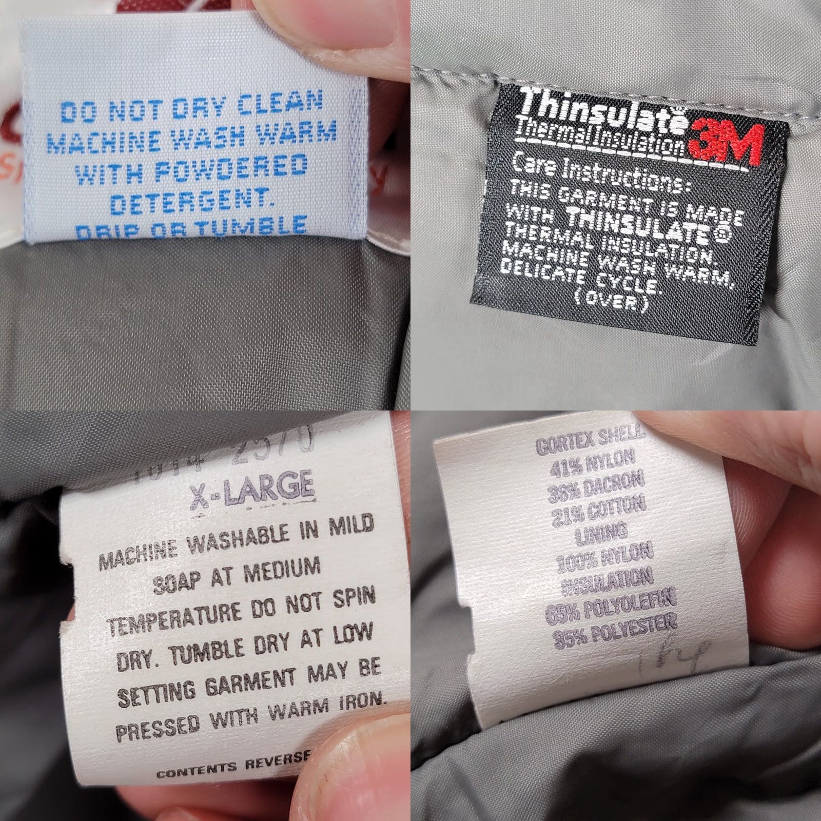 Vintage VINTAGE Columbia Men's Jacket Coat Gore Tex Winter Gray XL Water Resistant Skiing WARM Stand-Up Collar Zip Size US XL / EU 56 / 4 - 11 Thumbnail