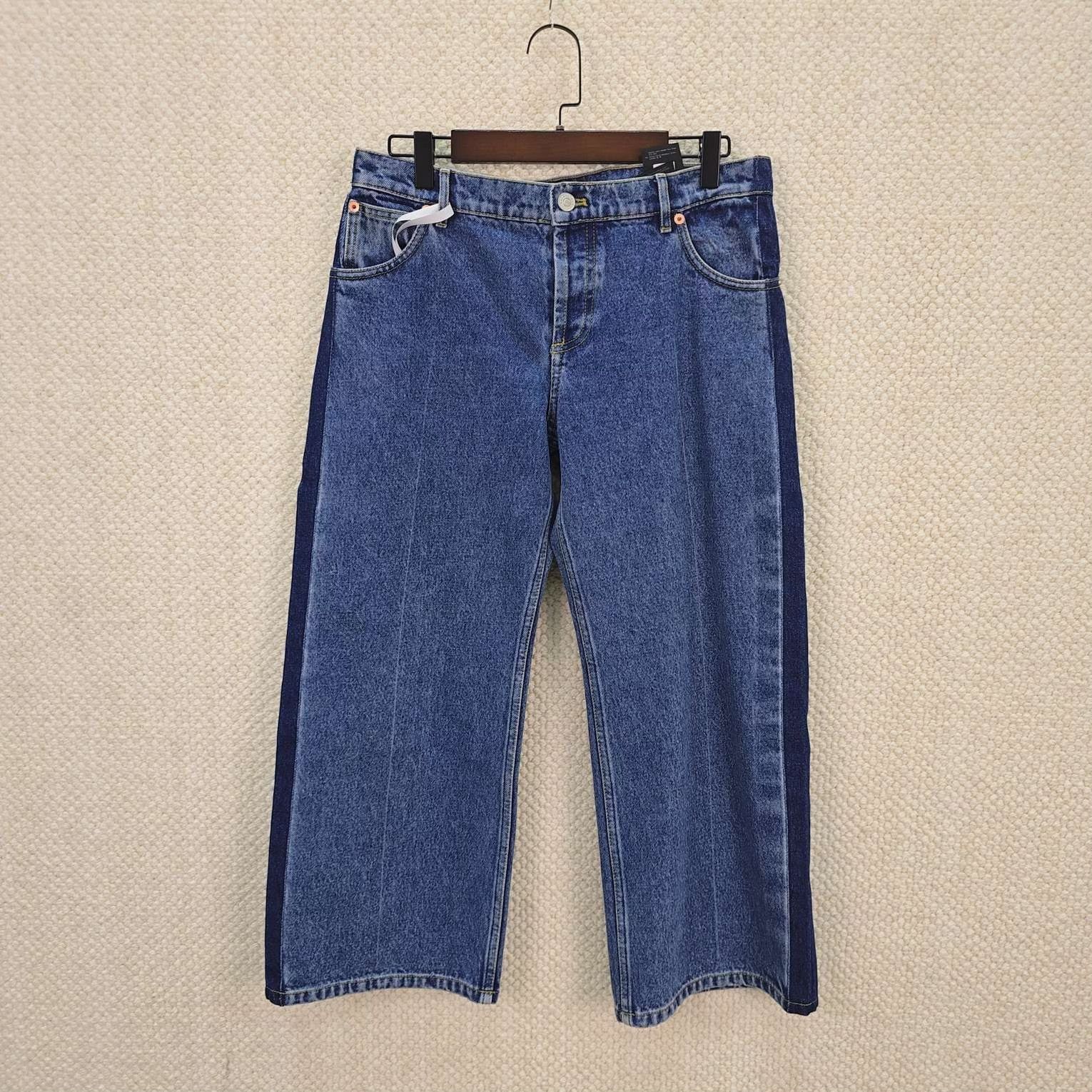 Balenciaga Balenciaga Color Block Denim Pants Size 38 Size US 38 / EU 54 - 1 Thumbnail