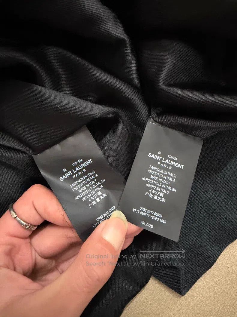 Saint Laurent Paris Saint Laurent Paris Nautical Moon Silky Jacket Baseball Ja Size US L / EU 52-54 / 3 - 5 Thumbnail