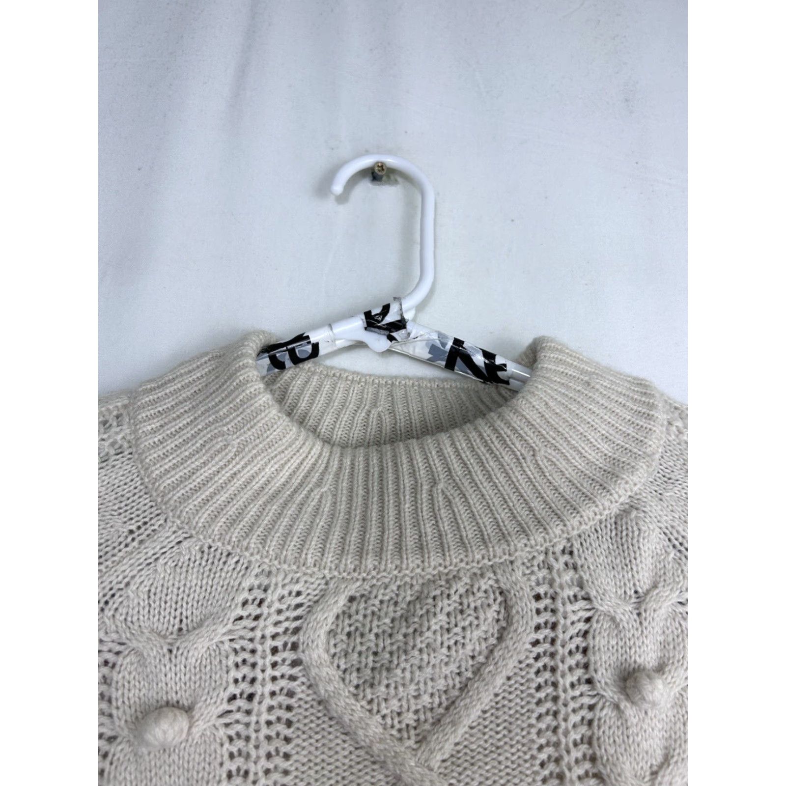 J.Crew J.CREW Sweater XS Beige Cable-Knit Pullover Women Size XS / US 0-2 / IT 36-38 - 4 Thumbnail