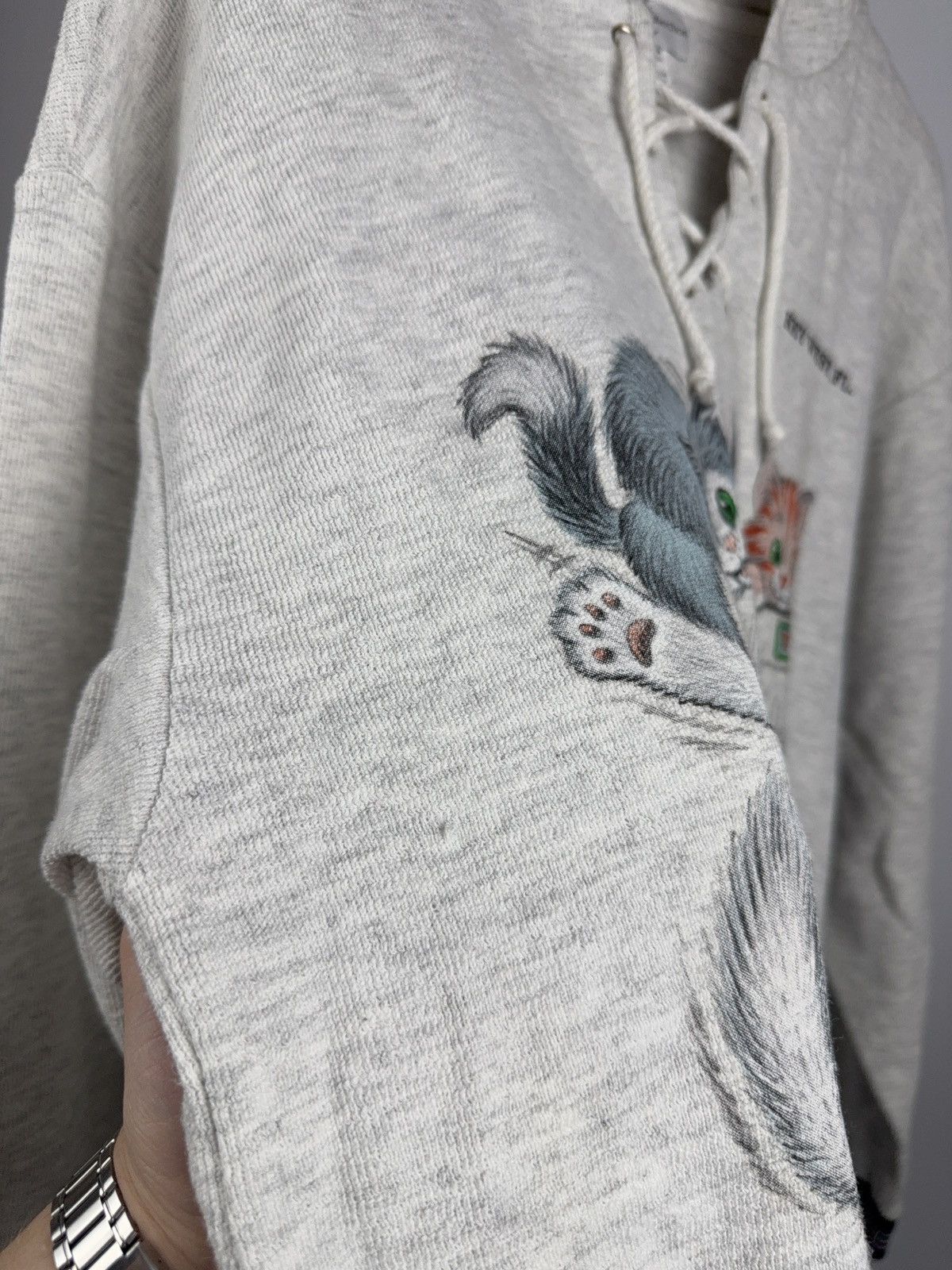 Vintage Vintage 1996 Cat Graphic Hoodie Key West Lace Up 90s Style Size US M / EU 48-50 / 2 - 6 Thumbnail