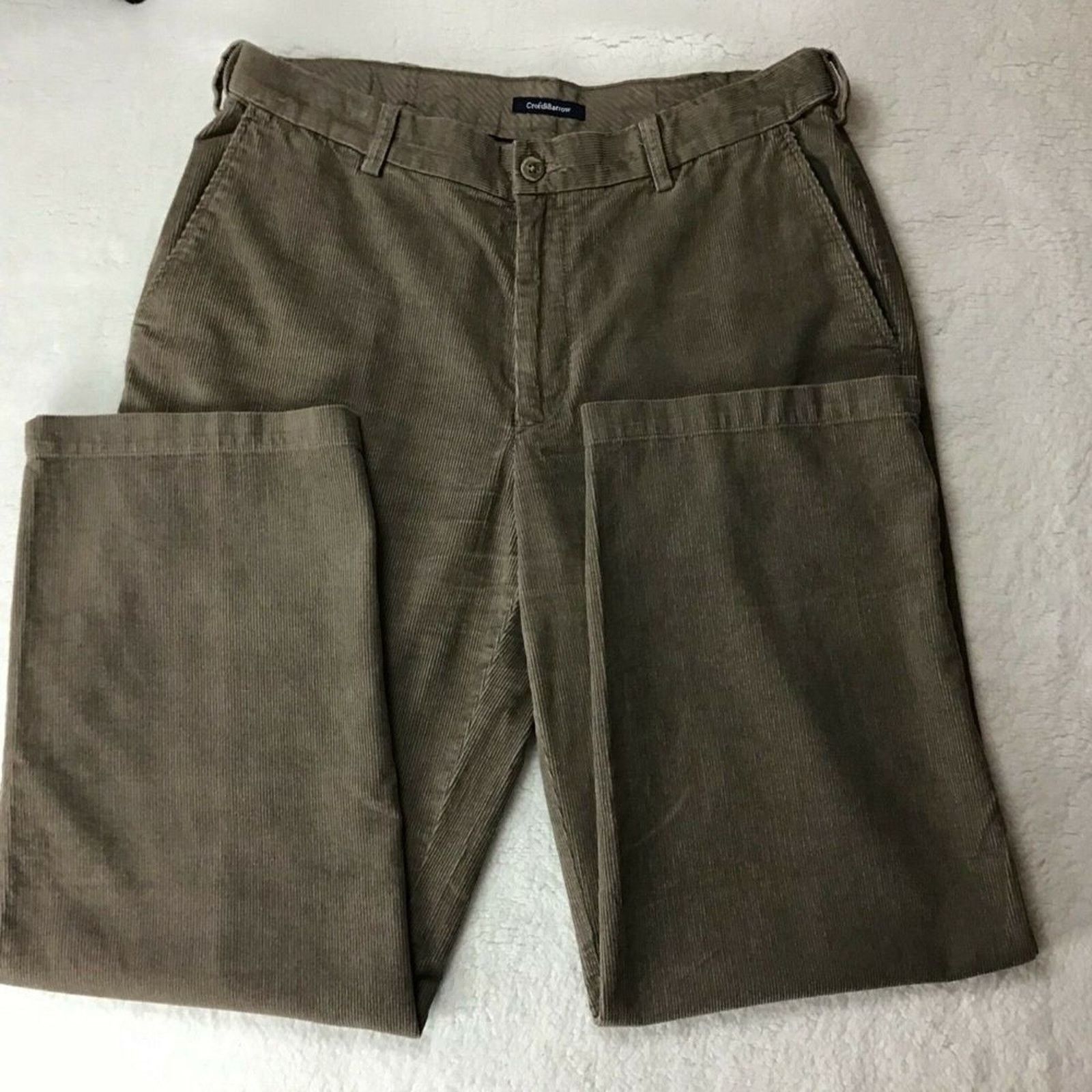Croft & Barrow Croft & Barrow Men Flat Front Corduroy Pant 36X30 Size US 36 / EU 52 - 3 Thumbnail