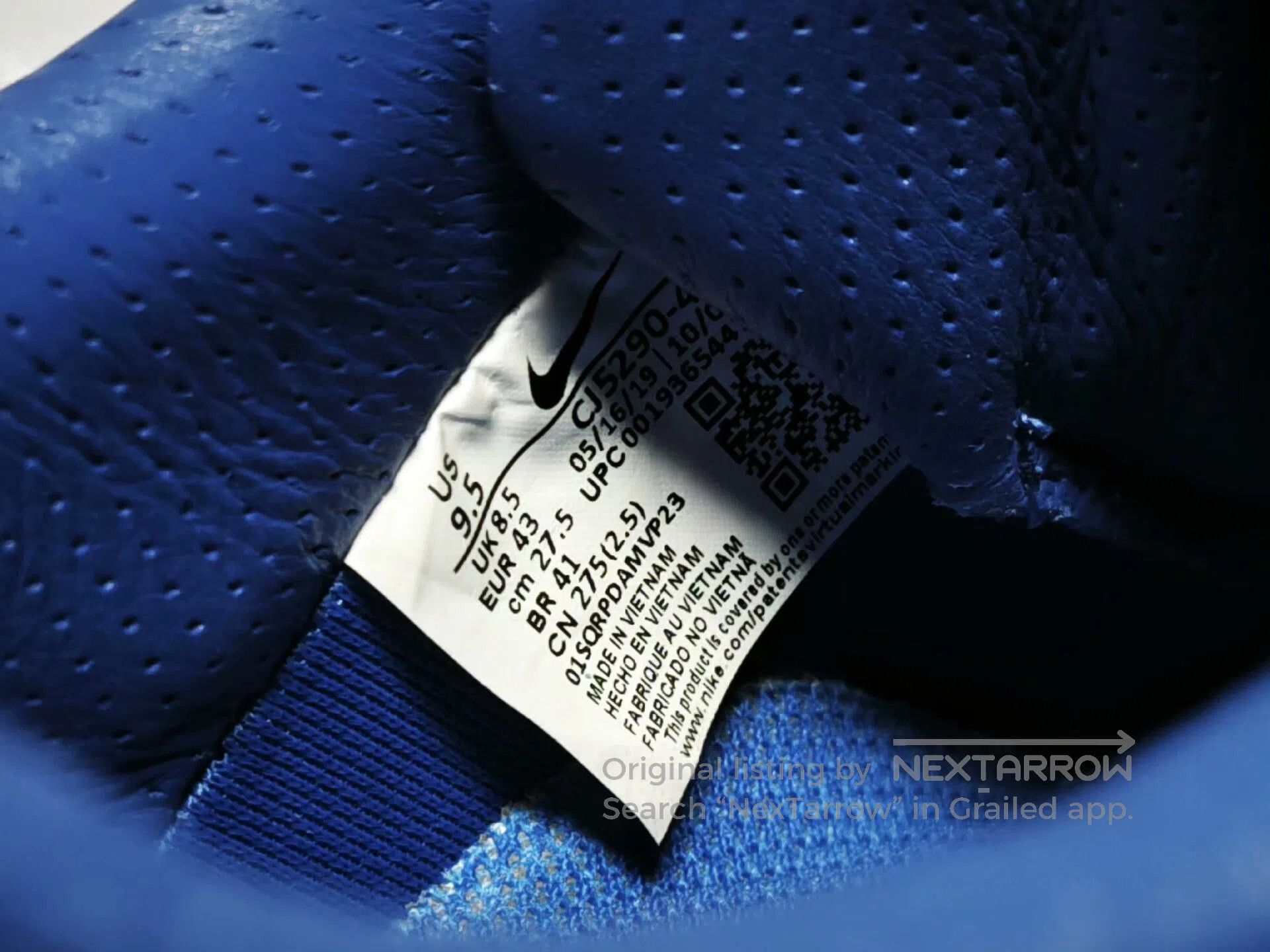 CLOT Nike Clot Air Force 1 Blue Silk. Size US 10 / EU 43 - 4 Thumbnail