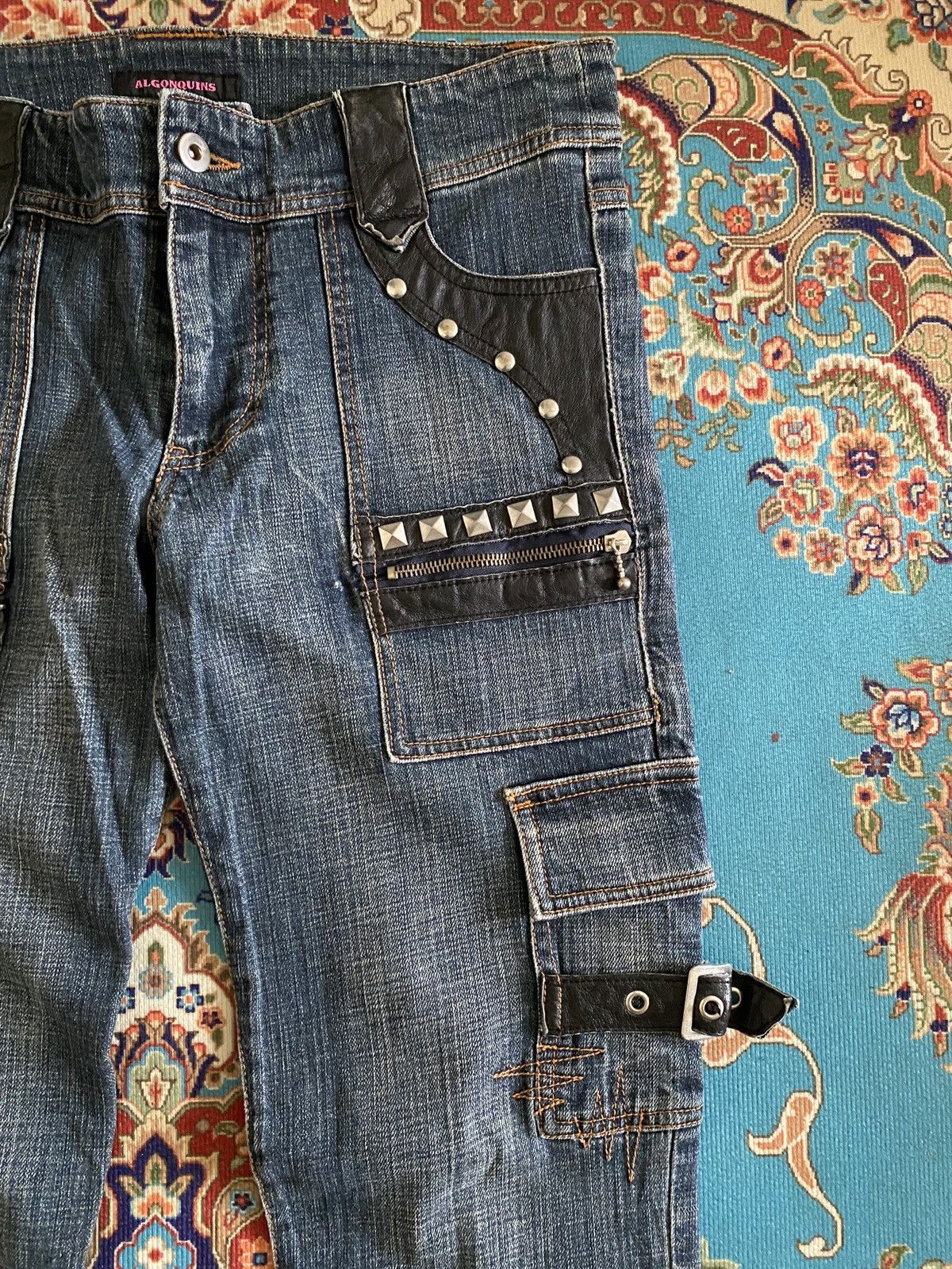 Japanese Brand × Seditionaries Japanese Brand Algonquins Multipocket Studded Punk Denim Size US 32 / EU 48 - 8 Thumbnail