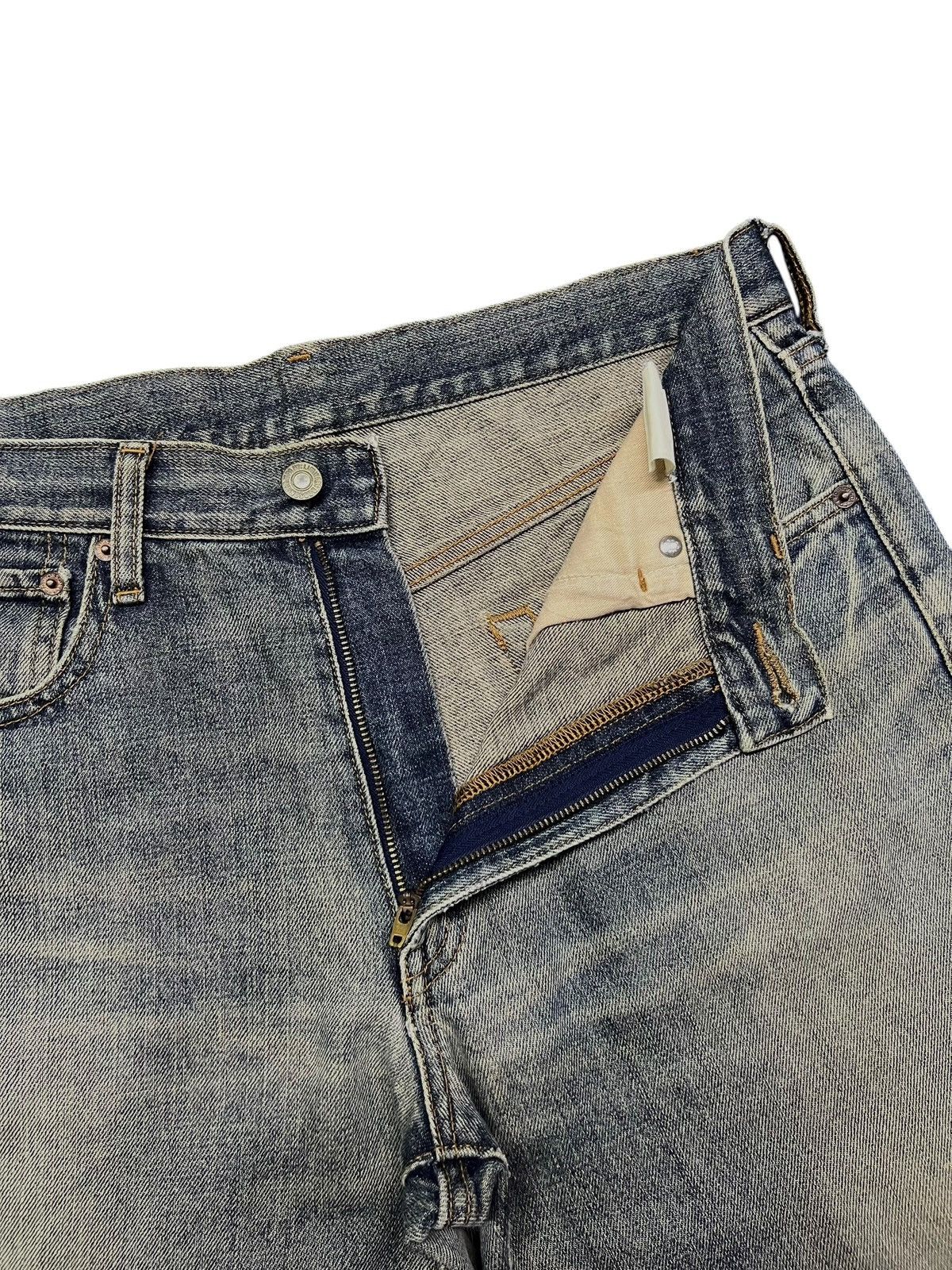 Japanese Brand Baggy Vintage Bobson Chessking Japan - Faded Wash,Distressed Size US 33 - 9 Thumbnail