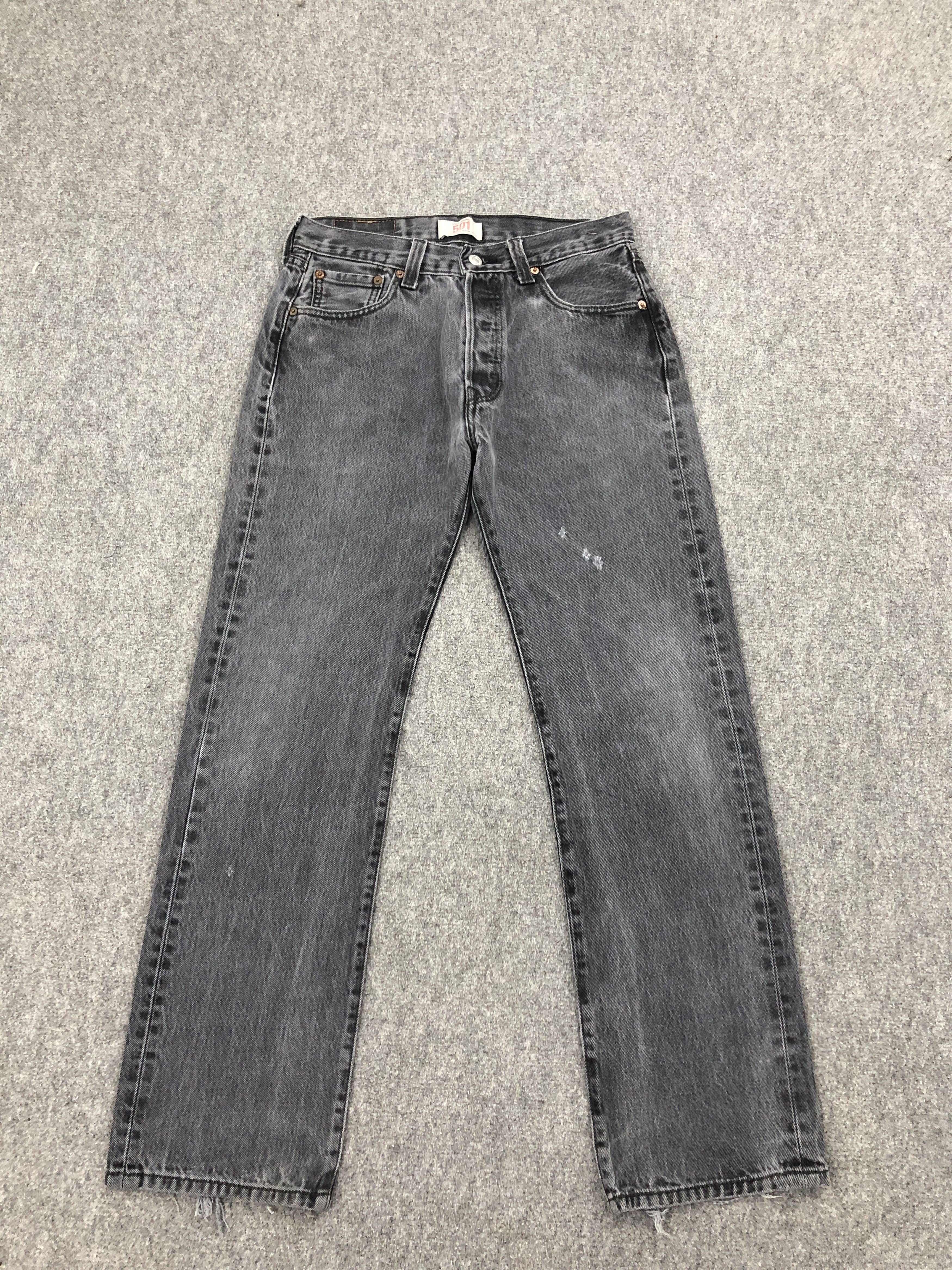 Levi's × Vintage Vintage Levis 501 Faded Black Denim Jeans Size US 28 / EU 44 - 1 Thumbnail