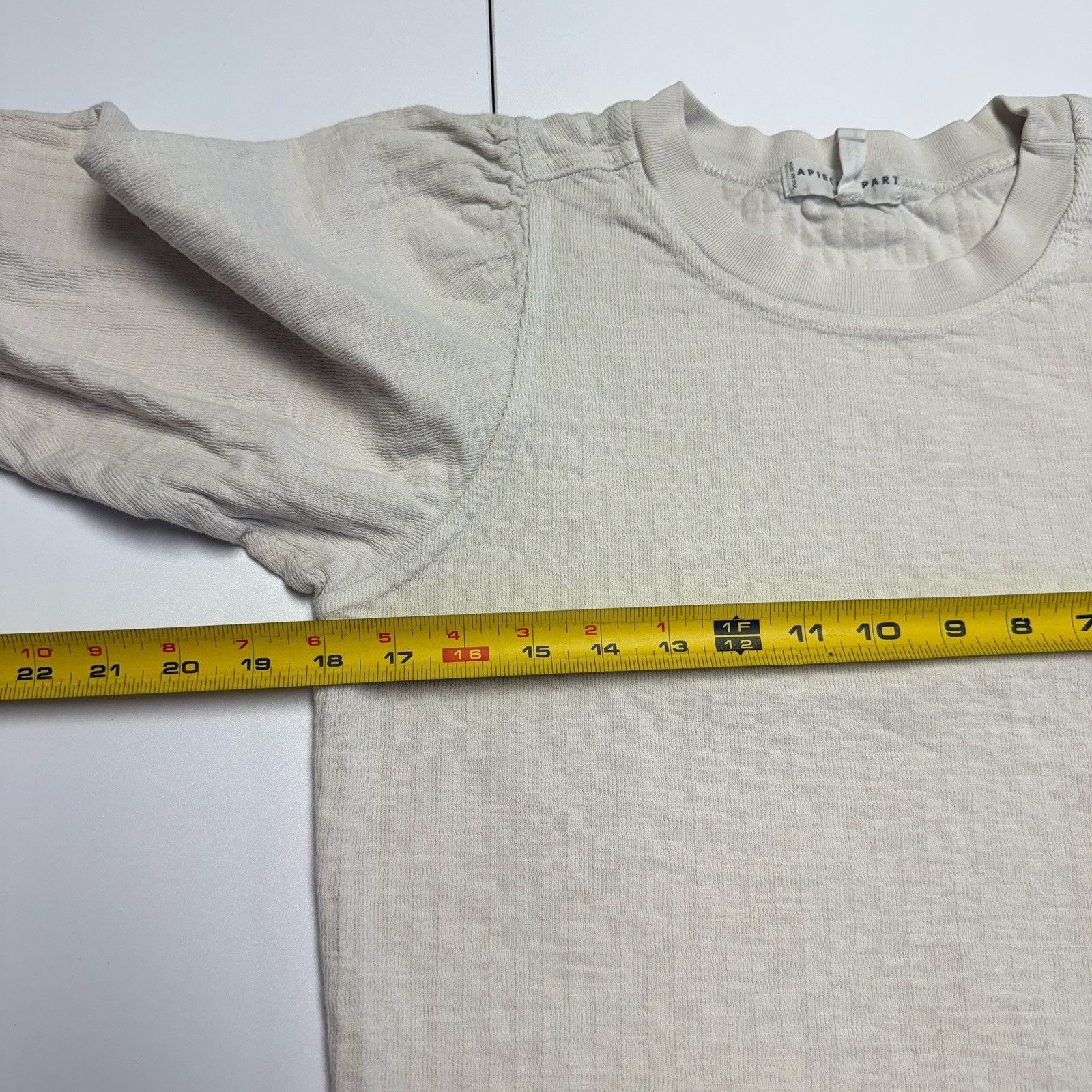 Apiece Apart Apiece Apart Sweatshirt Women’s Size Small Off White Color P Size S / US 4 / IT 40 - 8 Thumbnail