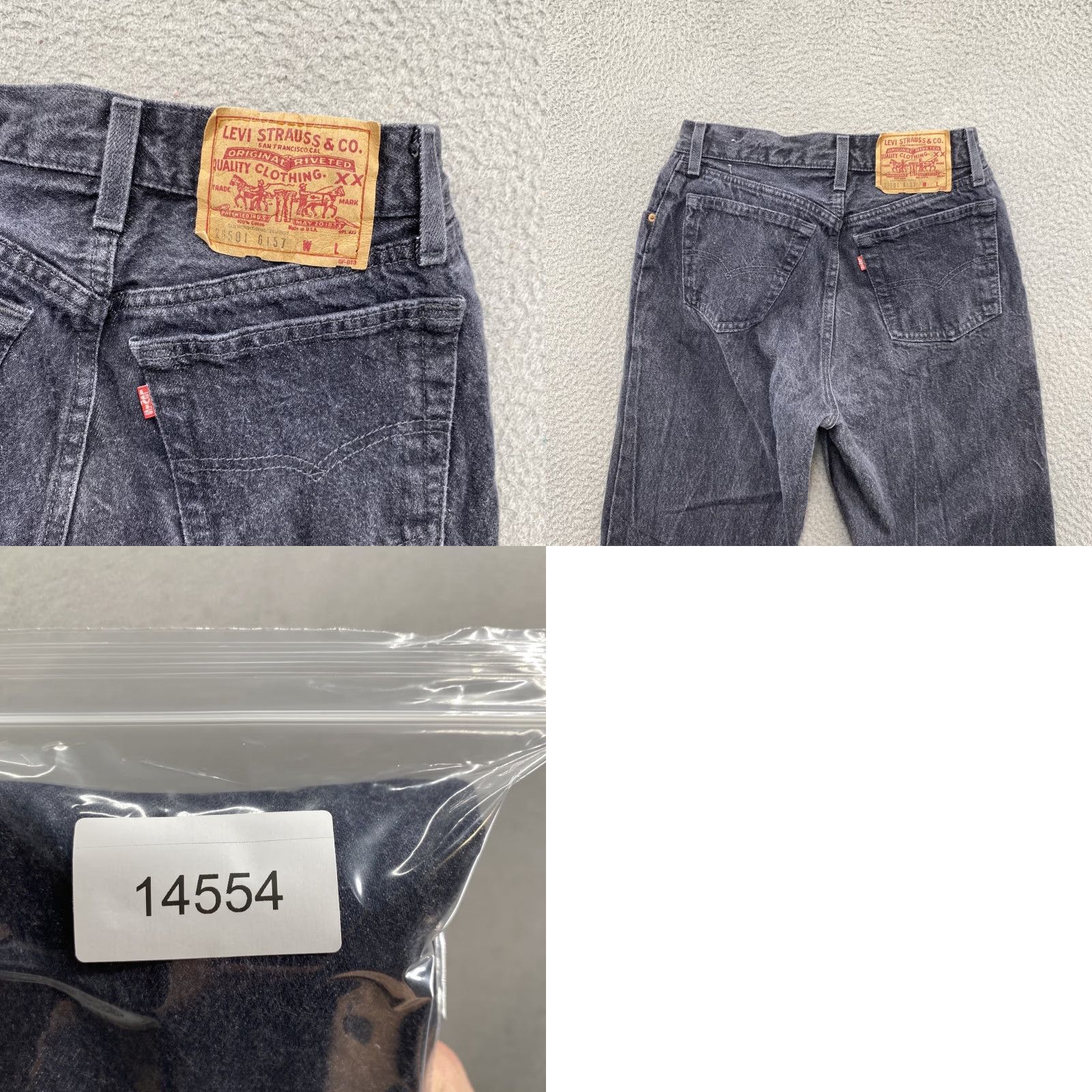 Levi's Vintage Levi’s Women’s USA Made Button Fly Black Denim Jeans Size 13 Jeans Womens USA Made Button Fly Black Denim Levi’s 13 Size 34" / US 12 / IT 48 - 9 Thumbnail