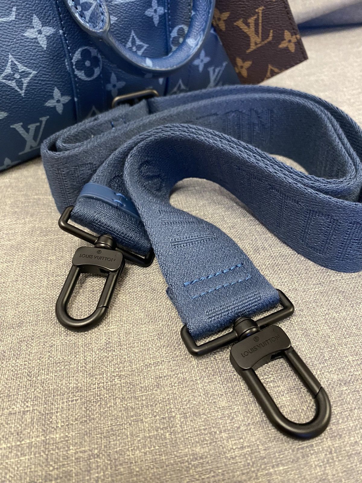 Louis Vuitton Louis Vuitton blue monogram keepall 25 bag Size ONE SIZE - 11 Thumbnail