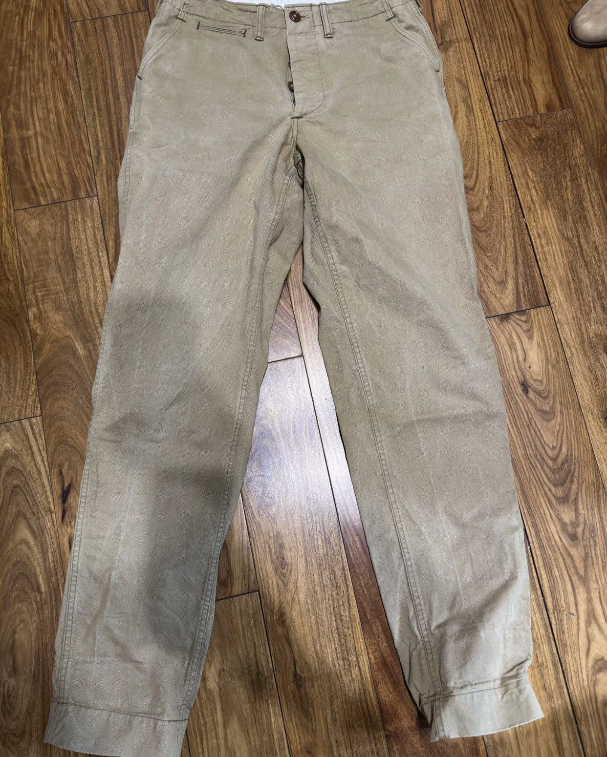 image of Freewheelers Khaki Pants in Yellow, Men's (Size 30)