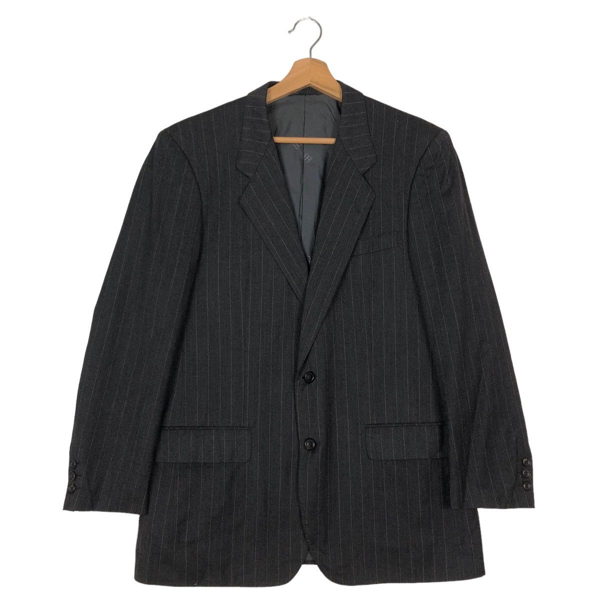 Balenciaga Vintage Balenciaga Paris Double Breast Striped Coats Jacket Size US M / EU 48-50 / 2 - 1 Thumbnail
