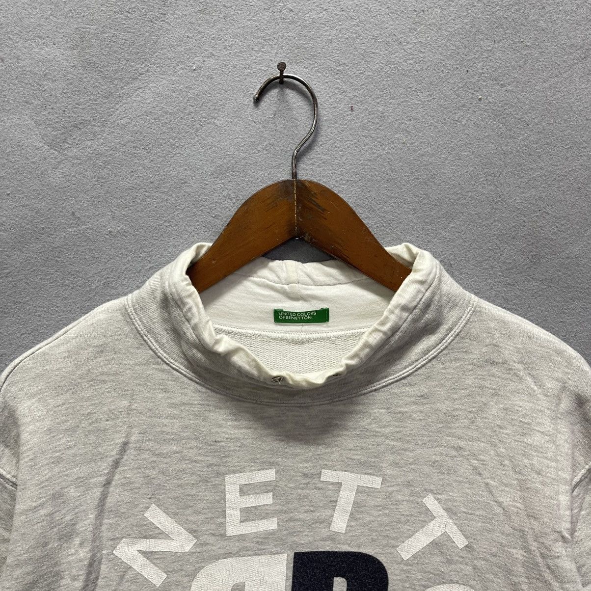 United Colors Of Benetton United Colors of Benetton Mock Neck Logo Sweatshirt Size US M / EU 48-50 / 2 - 2 Thumbnail