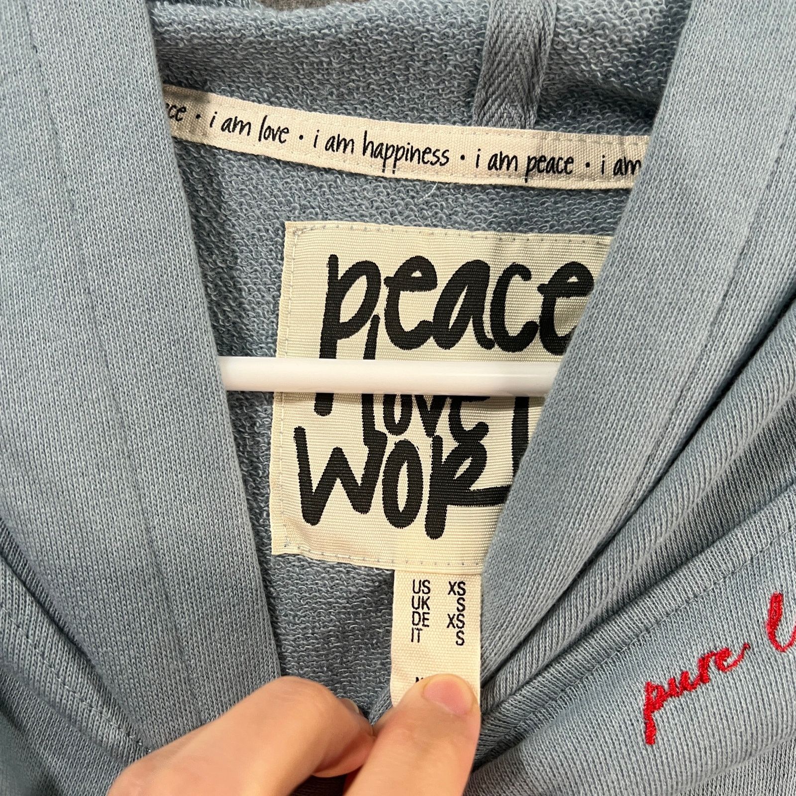 Other Peace Love World French Terry Sweatshirt Sweatshirt Size XS / US 0-2 / IT 36-38 - 3 Thumbnail