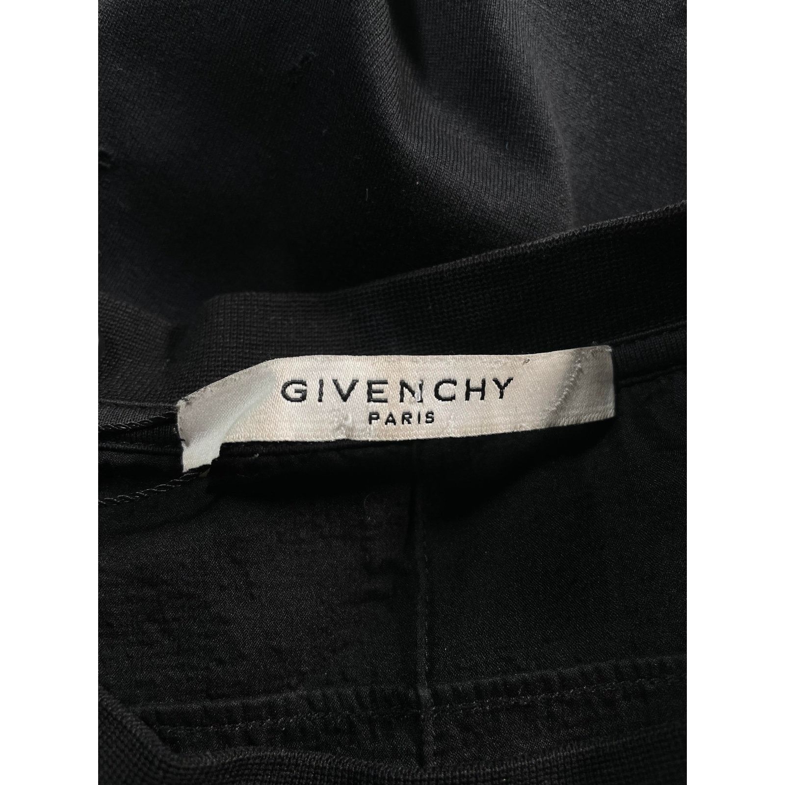 Givenchy Givenchy Paris Distress Black Tee Size US XS / EU 42 / 0 - 5 Thumbnail