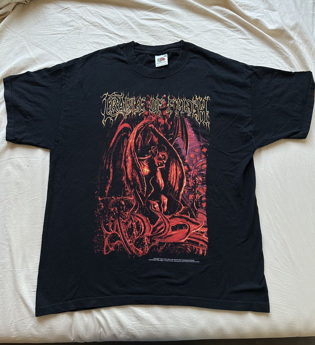 Band Tees Cradle of Filth Lovecraft & Witch Hearts 2002vintage t-shirt Size US XL / EU 56 / 4 - 1 Thumbnail