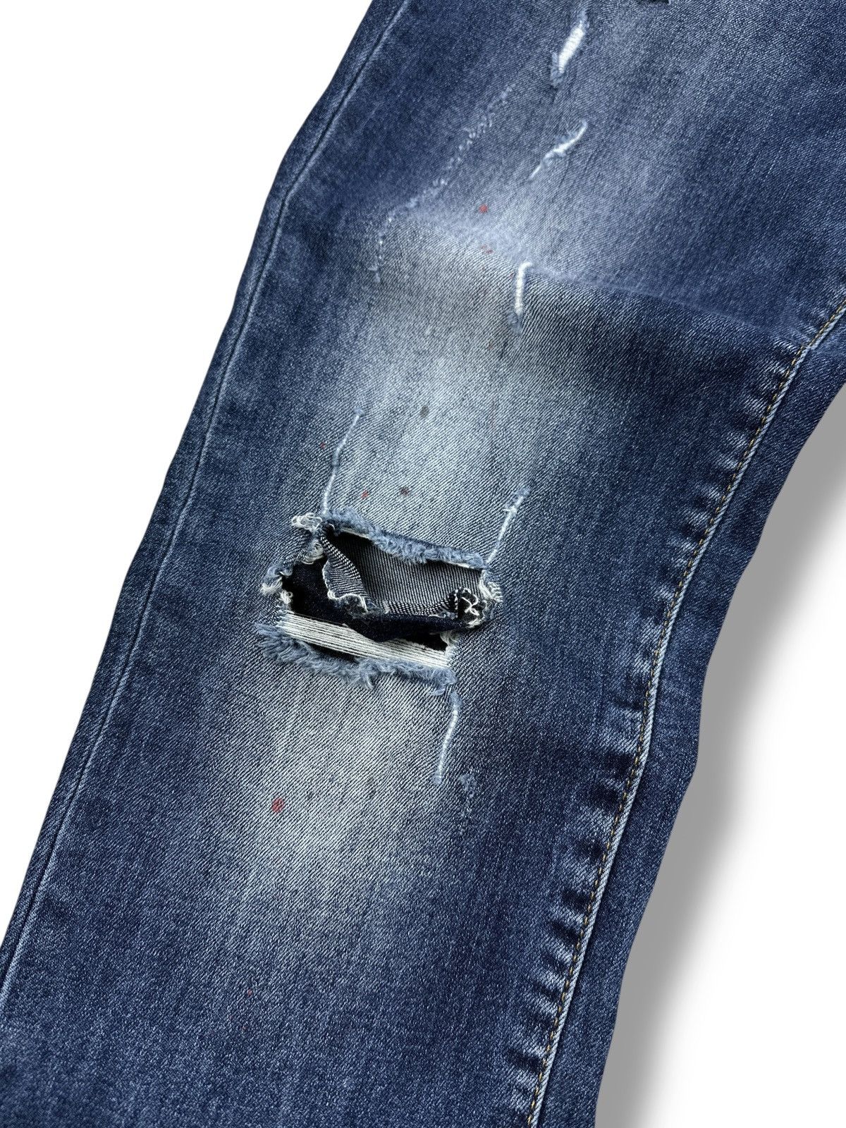 Dsquared2 Dsquared2 Painted Distressed Ripped Skinny Jeans Stratch 54 Size US 38 / EU 54 - 5 Thumbnail