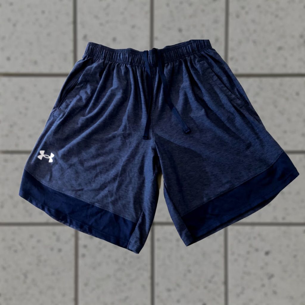 Under Armour Under Armour Mens Shorts Medium Navy Blue Athletic Gym Workout Size US 31 - 1 Thumbnail