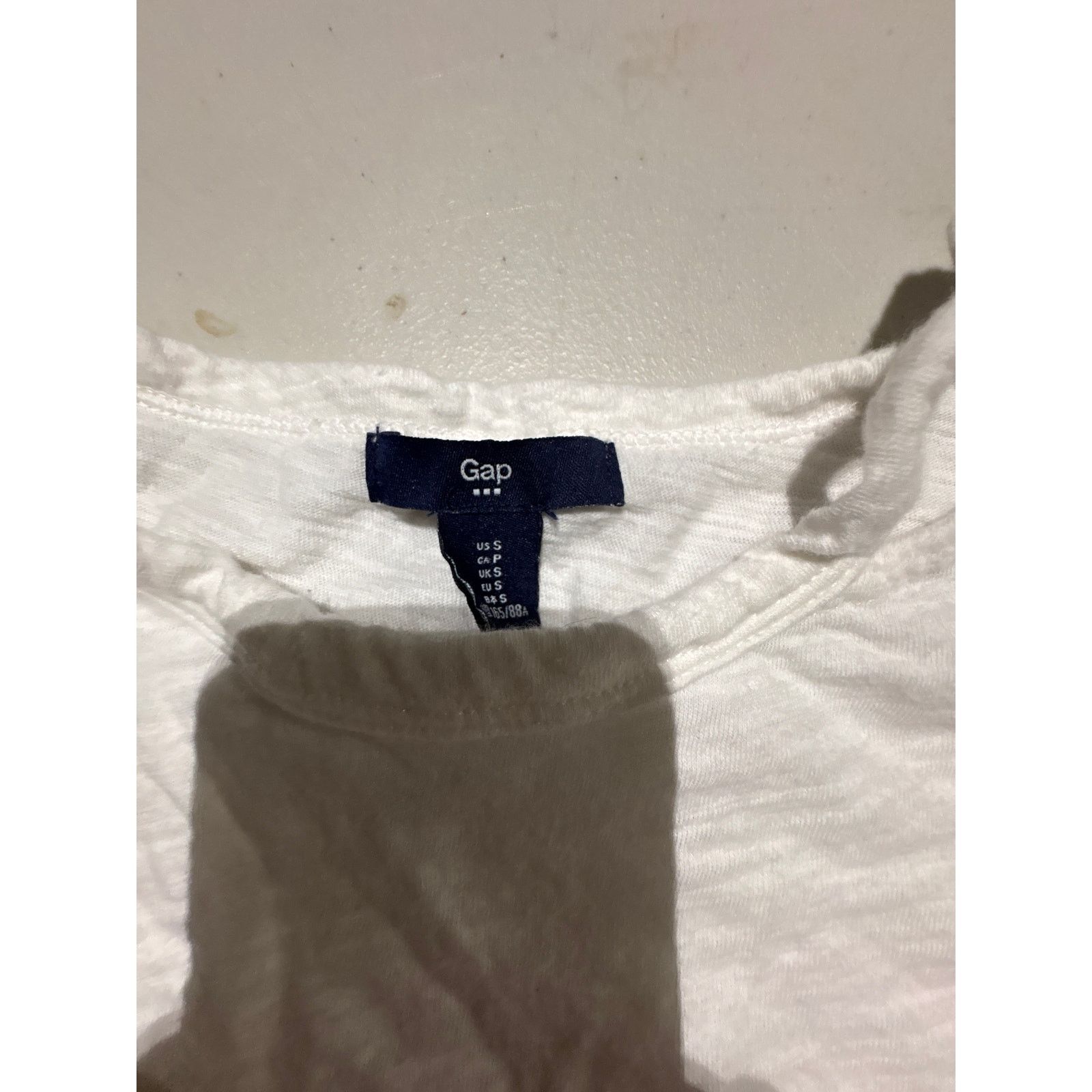 Gap Gap White Long Sleeve Knit Top Women’s Small Blouse Size S / US 4 / IT 40 - 2 Thumbnail