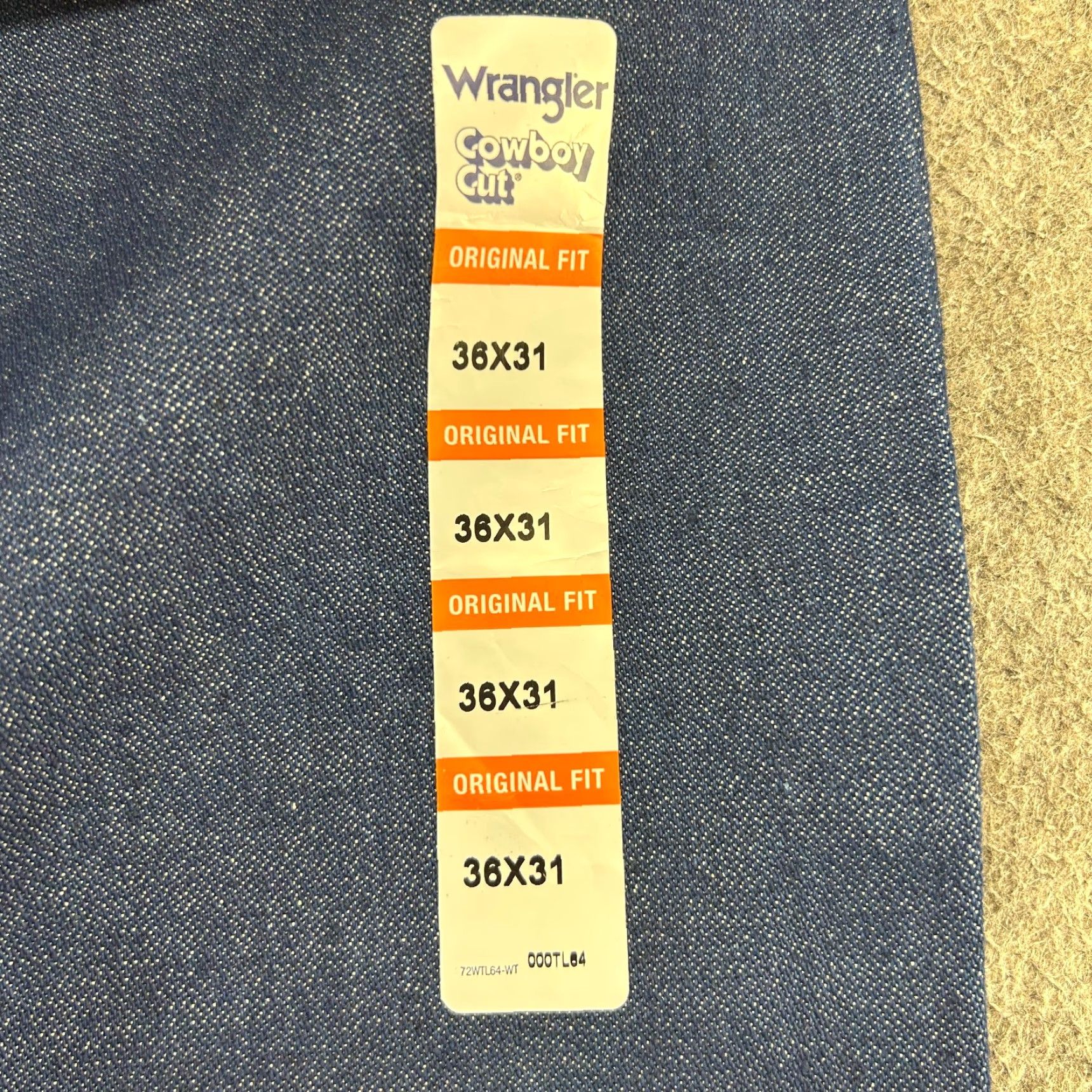 Wrangler Wrangler 13MWZ Jeans Mens 36x31 Blue Cowboy Cut Straight Dark Wash Western Rodeo 90s Cowboy Mens Regular Jeans Size US 36 / EU 52 - 5 Thumbnail
