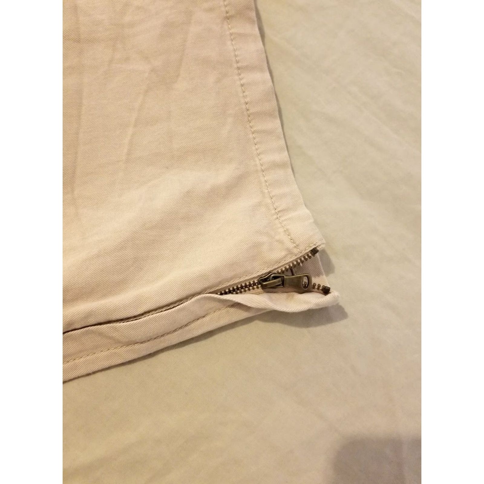 Talbots Womens Talbots Pants 18 Cotton Chino Khaki Beige Stretch Plus 18 Pants Womens Girls Mens Size 40" / US 18 - 5 Thumbnail