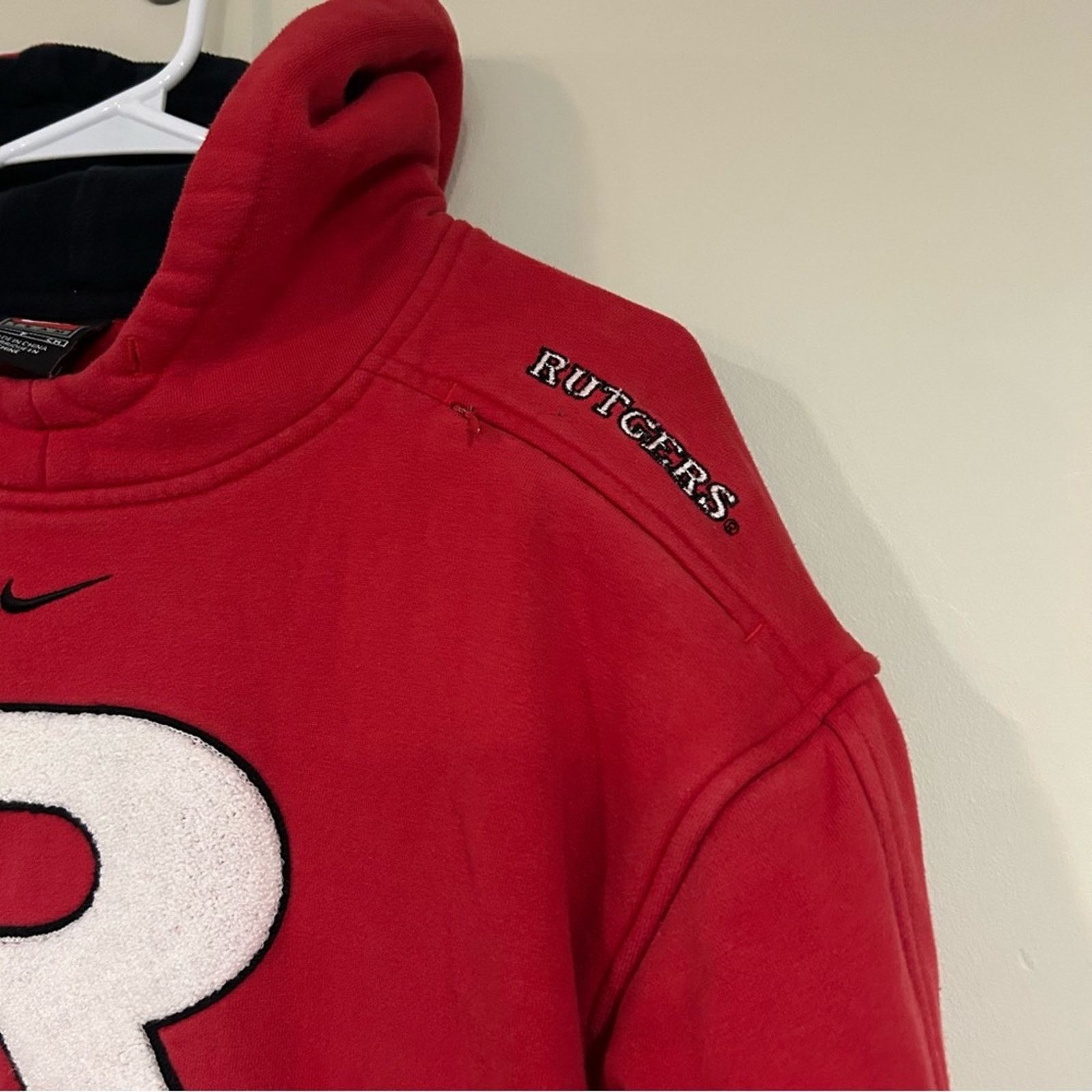Nike Nike Rutgers Scarlet Knights Center Swoosh Hoodie Size US S / EU 44-46 / 1 - 4 Thumbnail