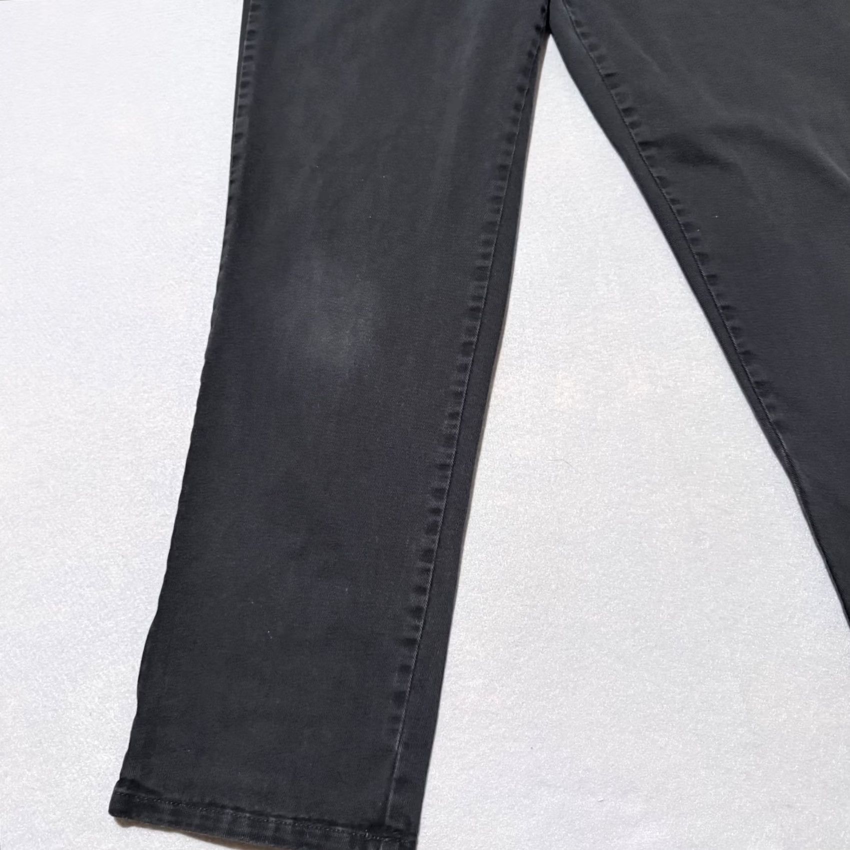 Gloria Vanderbilt Gloria Vanderbilt Amanda Jeans Women Black Denim Zip-Fly Straight-Leg - 12 Size 34" / US 12 / IT 48 - 4 Thumbnail