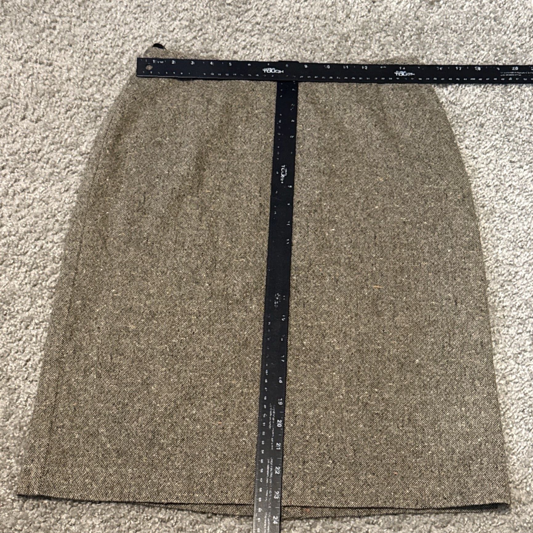 Vintage VINTAGE Bianca Nygard Skirt A-Line Midi Wool Tweed Brown 10 Women Lined Mid Rise Size 32" / US 10 / IT 46 - 4 Thumbnail
