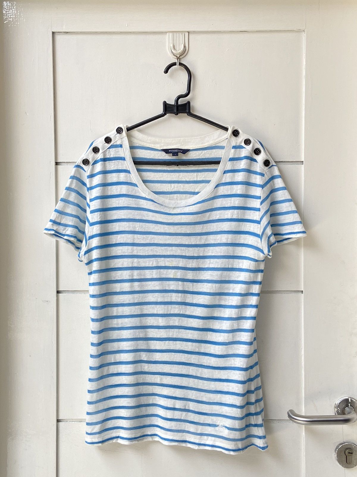 Burberry BURBERRY Striped T-Shirt Size US XS / EU 42 / 0 - 1 Thumbnail