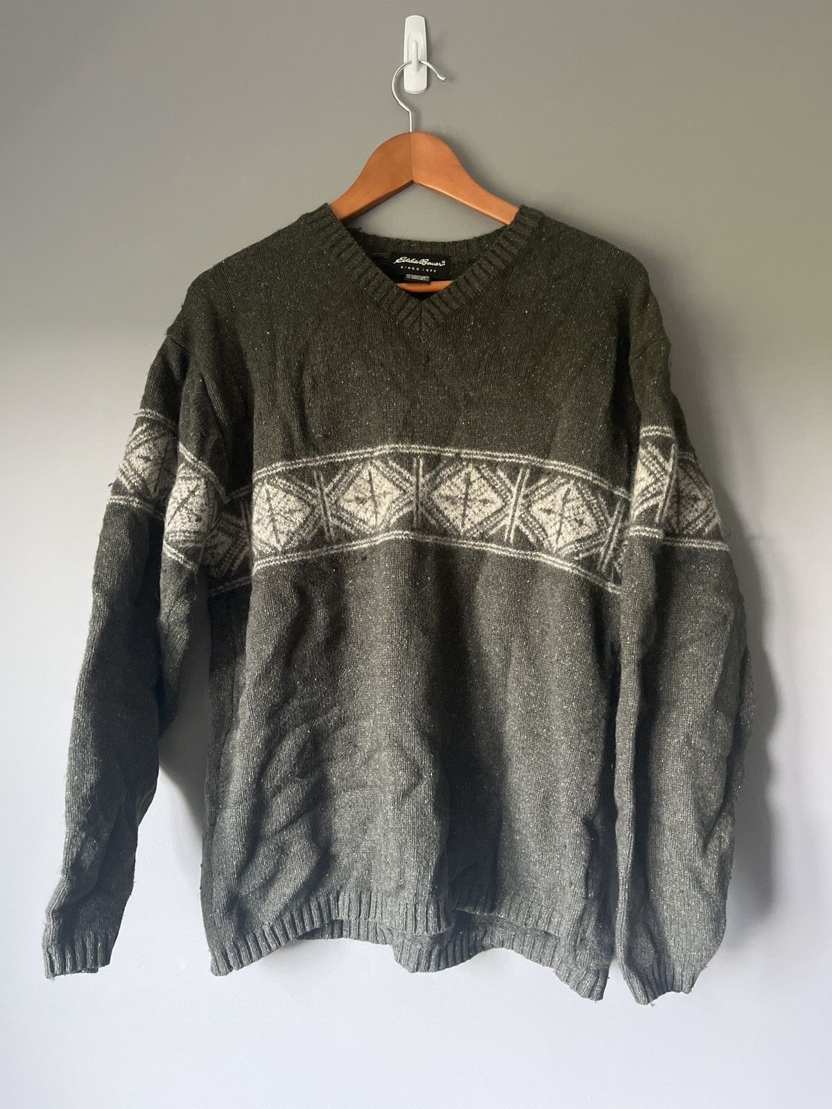 Eddie Bauer × Japanese Brand × Vintage Vintage Eddie Bauer Sweater Size US M / EU 48-50 / 2 - 1 Thumbnail