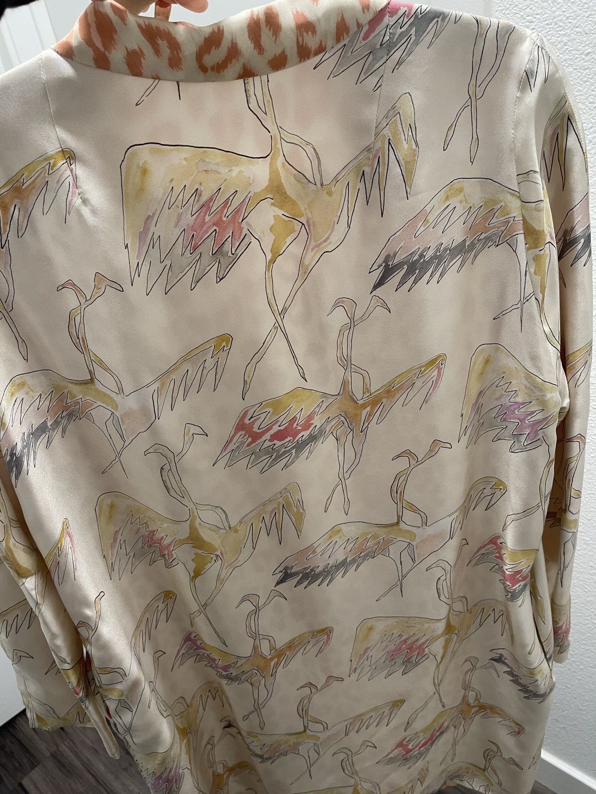 Other La Prestic Quiston Cream Printed Jacket Crane Leopard 100% Size XS / US 0-2 / IT 36-38 - 7 Thumbnail