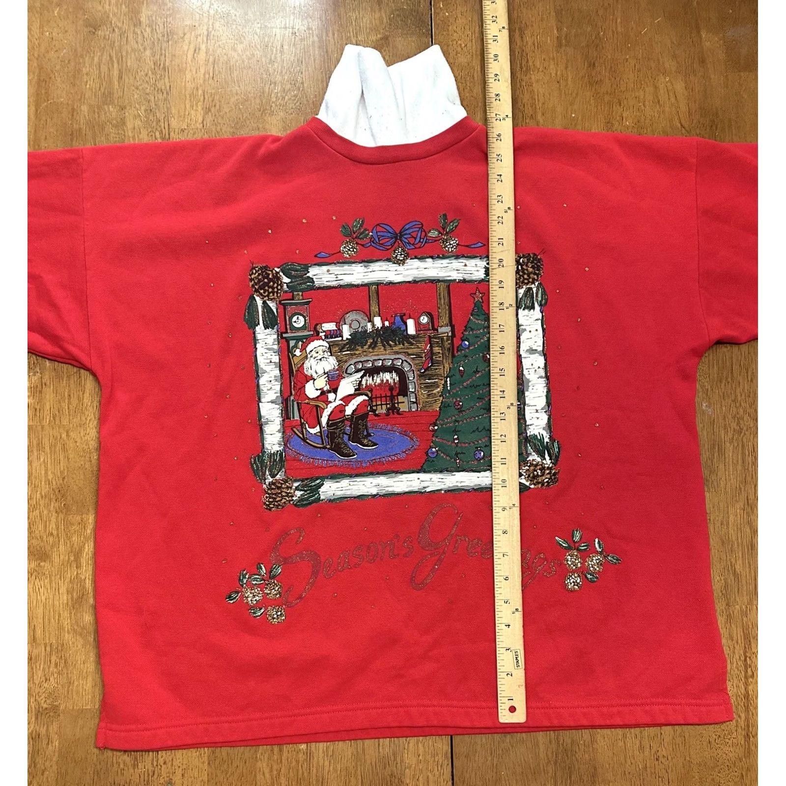 Vintage VINTAGE Holiday Time Christmas Santa Sweatshirt 22W 90s Size 3XL / US 20-22 - 7 Thumbnail