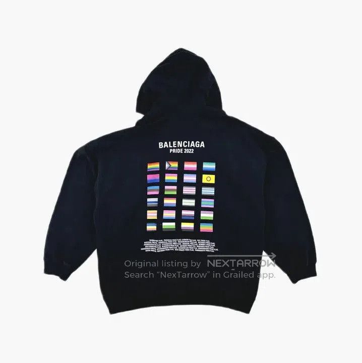 Balenciaga Balenciaga Pride 22 Black Hooded Sweatshirt. Size US XS / EU 42 / 0 - 3 Thumbnail