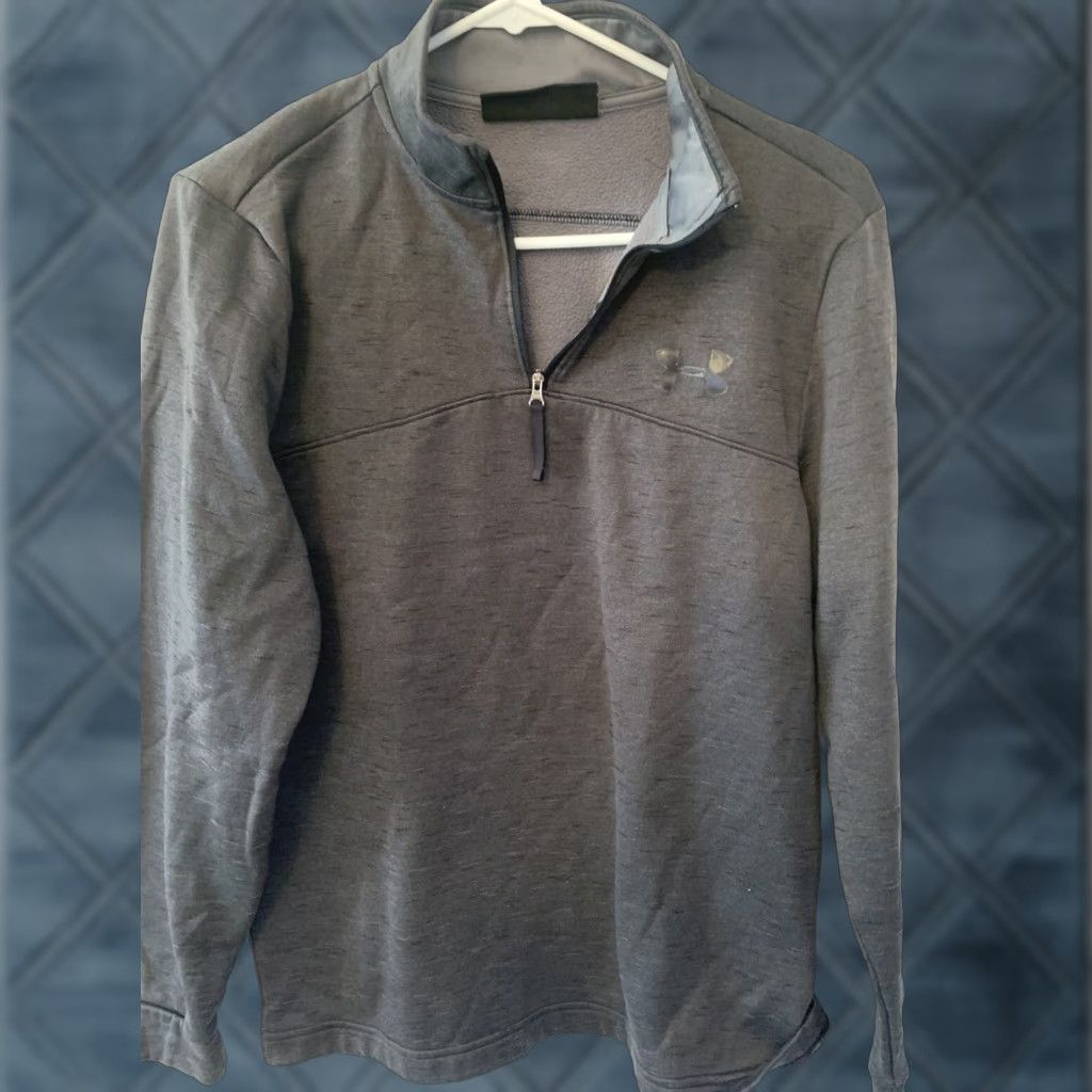 Under Armour Under Armour ColdGear Men’s Size Small BLACK 1/4 Zip Neck Sweater Fleece Shirt/Top Size US S / EU 44-46 / 1 - 1 Thumbnail