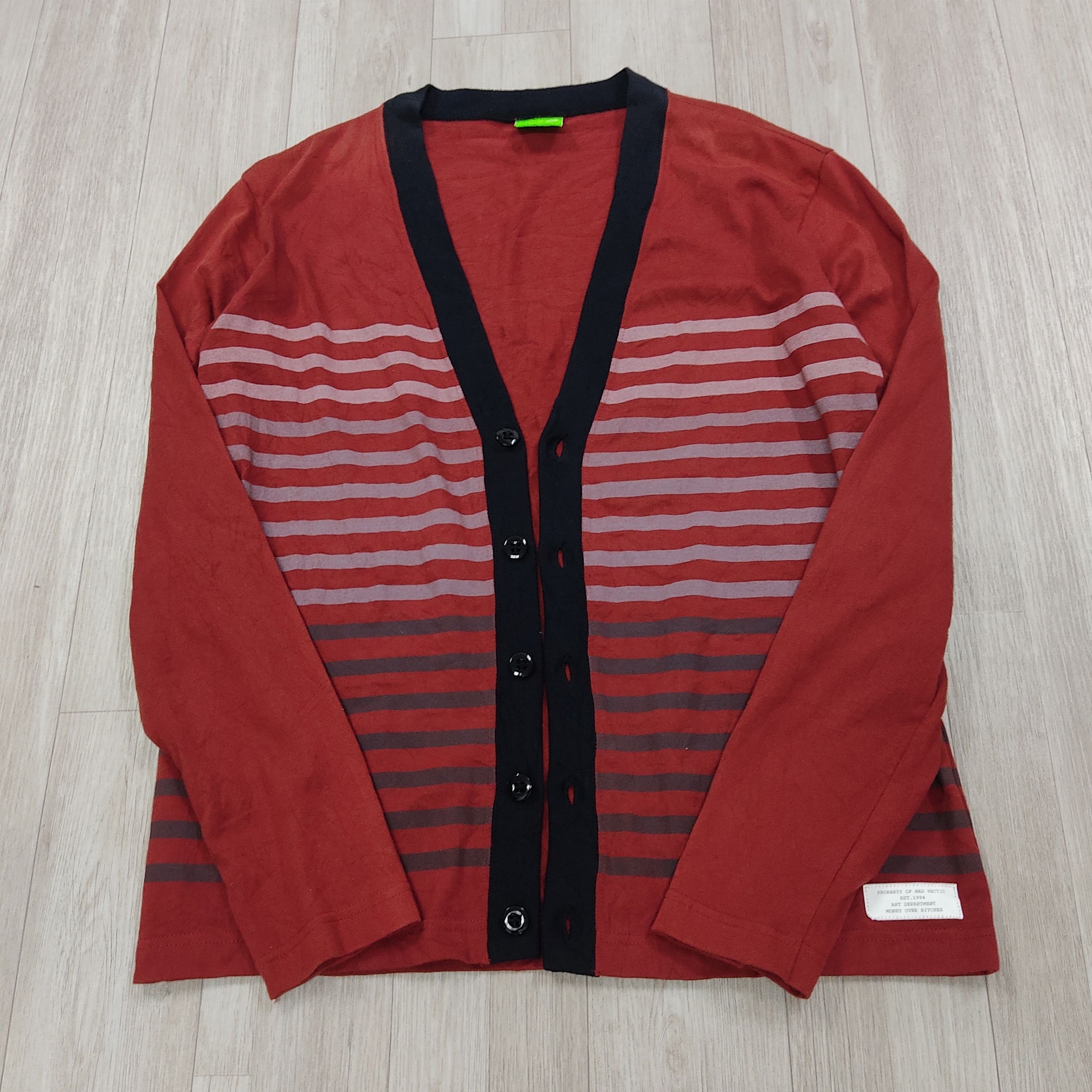 20471120 × Don't Be Mad × Hysteric Glamour MAD HECTIC Striped Button-Up Cardigan Jacket Size US M / EU 48-50 / 2 - 5 Thumbnail