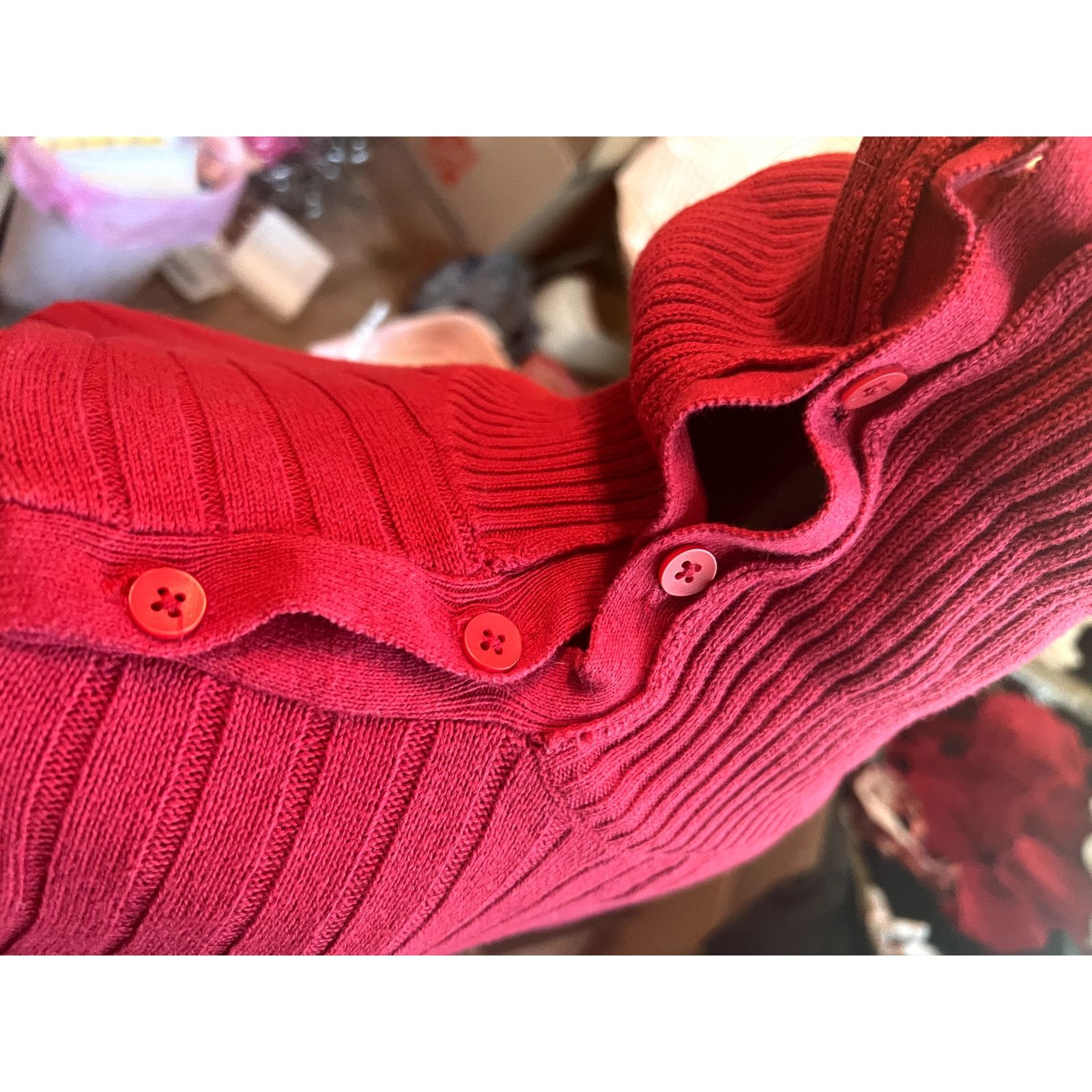 Croft & Barrow Croft & Barrow Red Knit Sweater Size S / US 4 / IT 40 - 2 Thumbnail