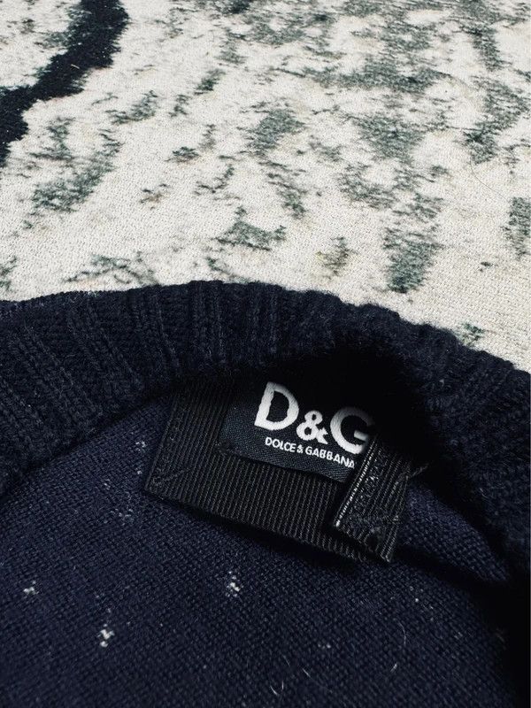 Dolce & Gabbana Dolce & Gabbana vintage sweater navy blue gray alpaca wool M Size US M / EU 48-50 / 2 - 4 Thumbnail