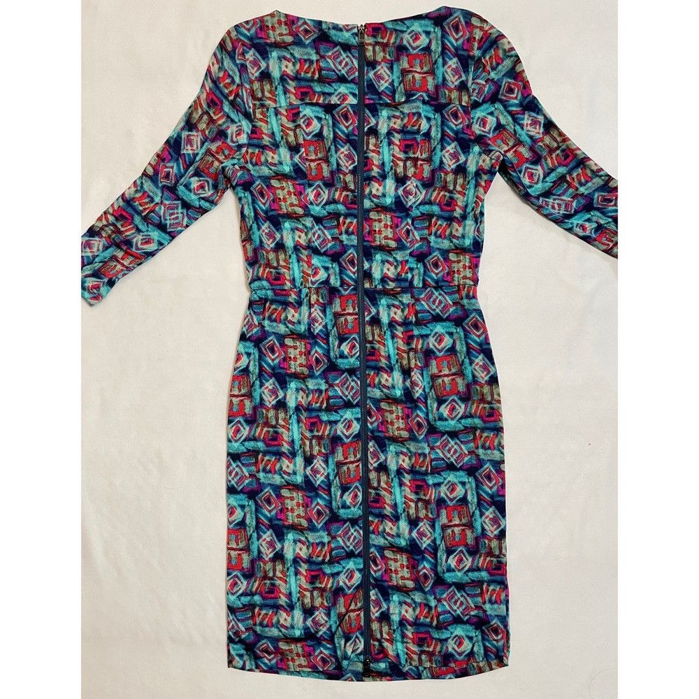 Marc Jacobs Marc New York Andrew Mark 3/4 Sleeve Pleated Bodycon Dress Size M / US 6-8 / IT 42-44 - 6 Thumbnail