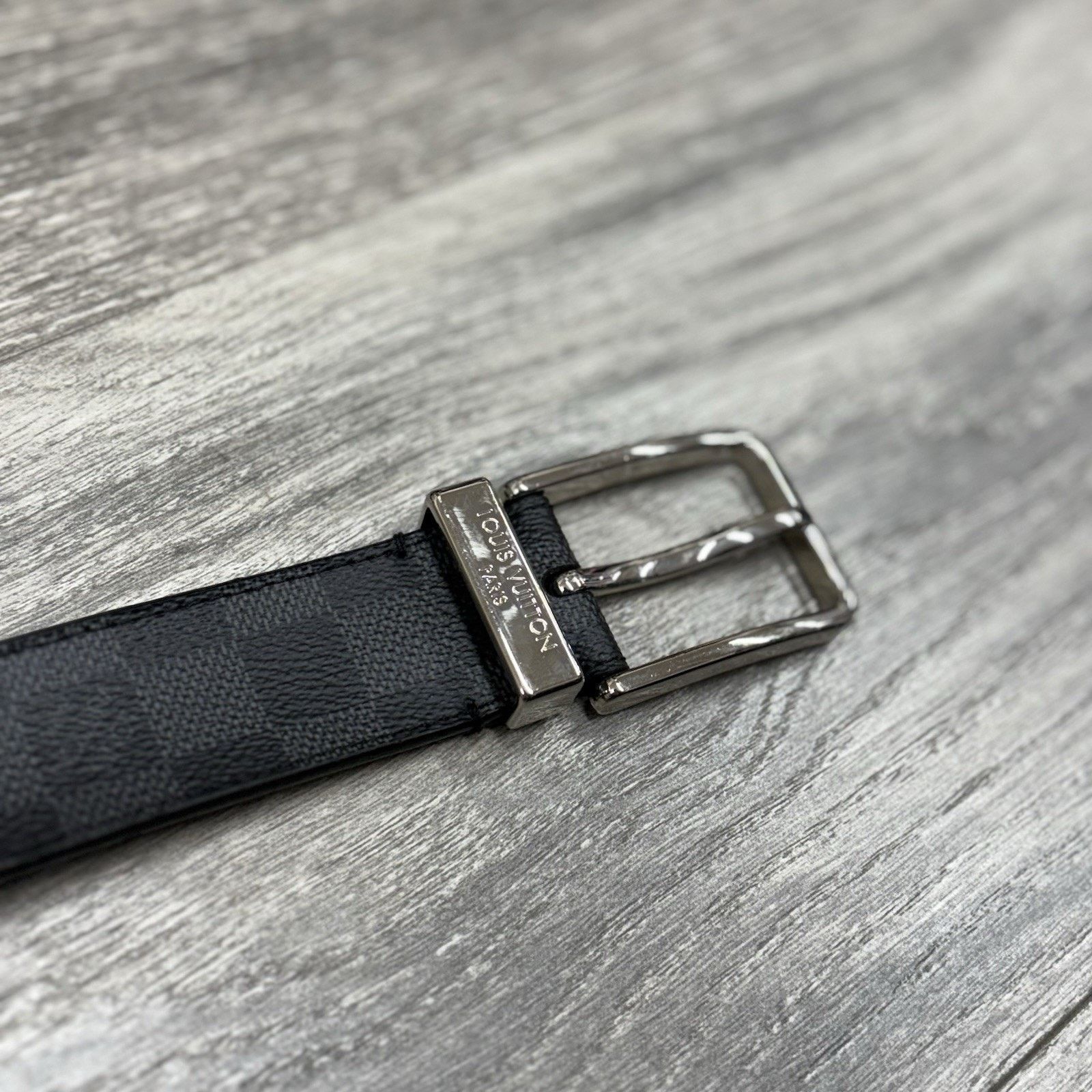 Louis Vuitton Louis Vuitton Pont Neuf 35mm Belt ' Damier Graphite ' Size ONE SIZE - 7 Thumbnail