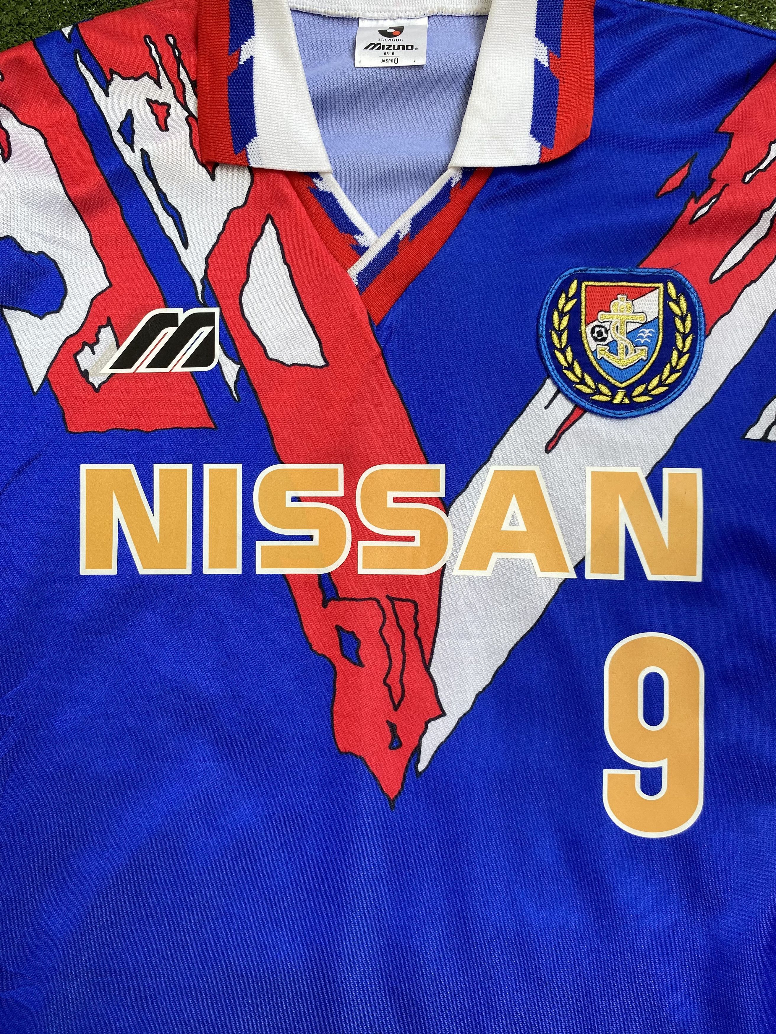 Mizuno × Vintage Yokohama Marinos 1993 Home L/S DÍAZ #9 J.League Vintage RARE Size US L / EU 52-54 / 3 - 5 Thumbnail