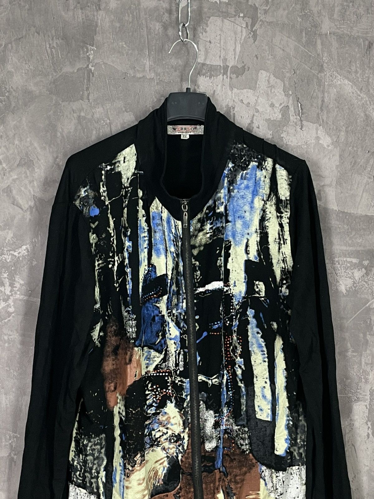 Hysteric Glamour × If Six Was Nine × Vintage FRENCH ART KNIT ARCHIVE SWEATER ZIP UP Size XXL / US 16-18 / IT 52-54 - 2 Thumbnail