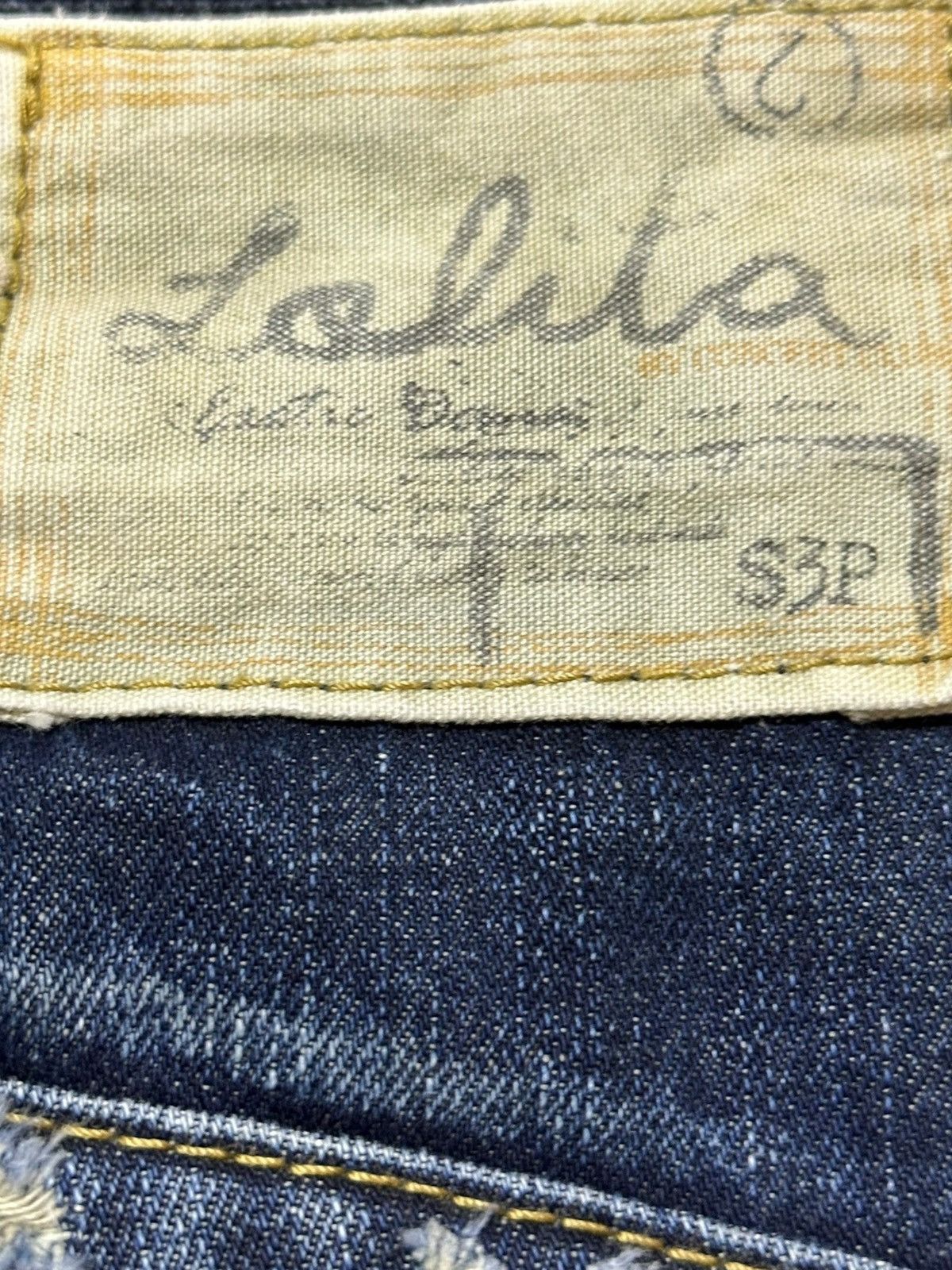 Junya Watanabe Vintage Lolita Flare Faded Whiskers Grunge Distressed Denim Size US 29 - 7 Thumbnail