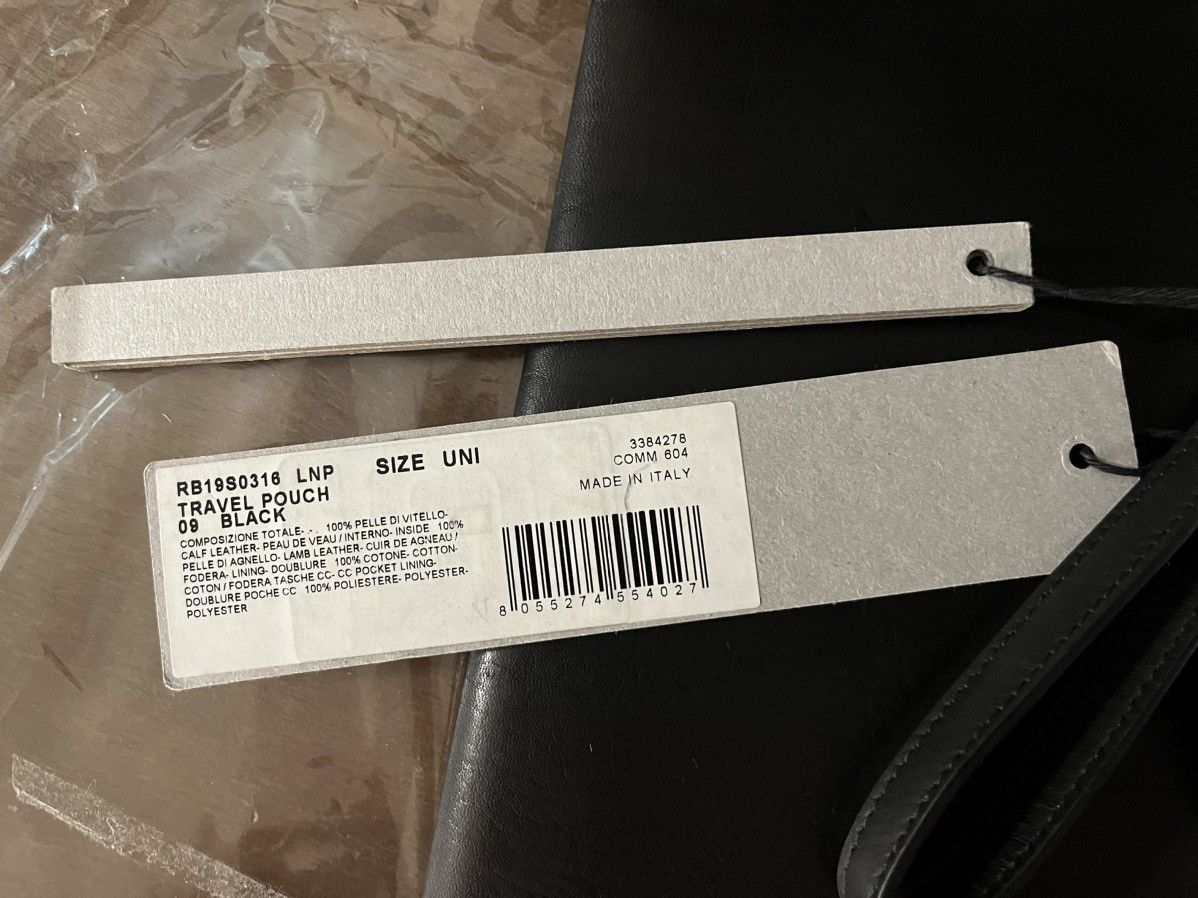 Rick Owens rick Owens leather travel pouch ss19 Size ONE SIZE - 4 Thumbnail