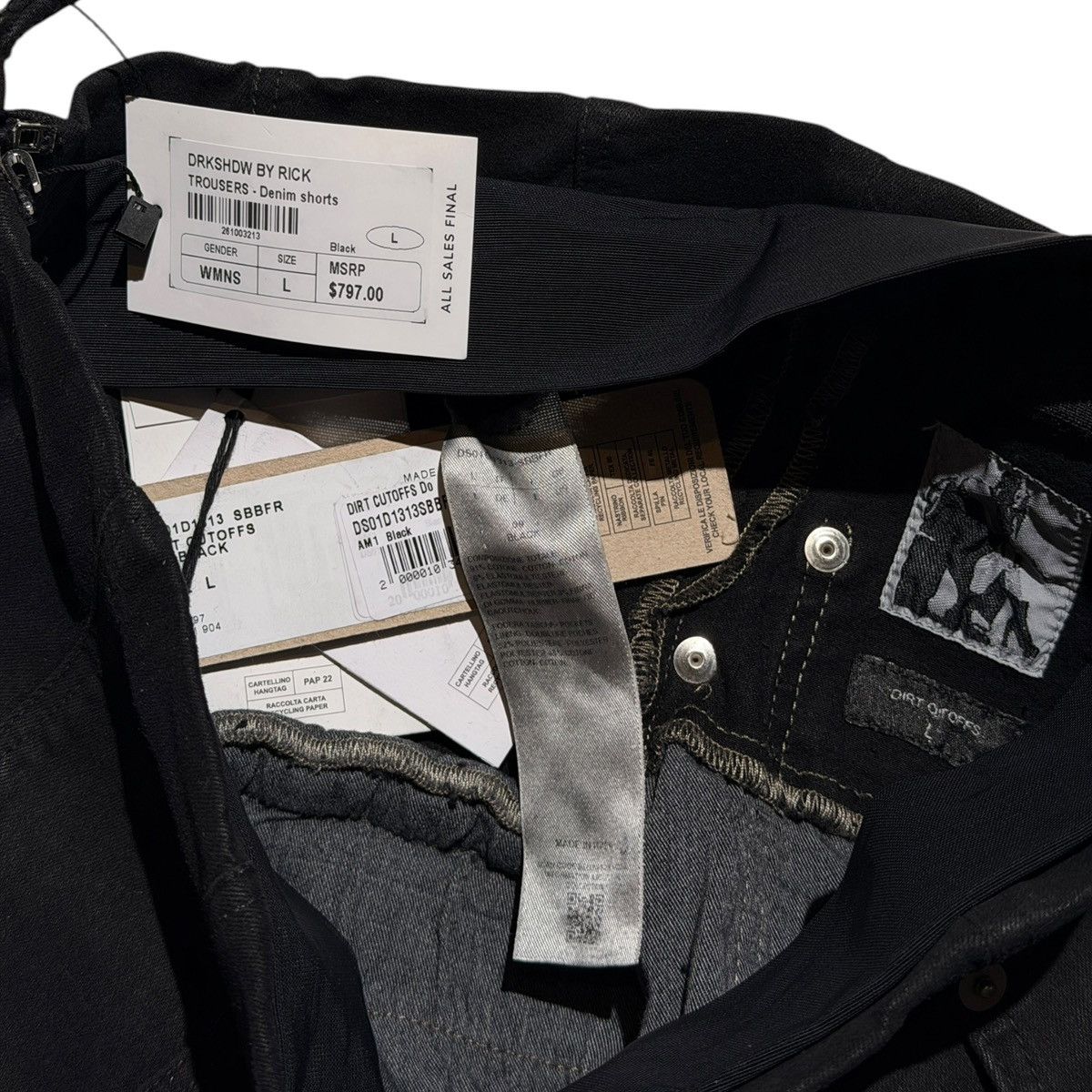 Rick Owens “Dirt cutoffs” shorts Size 30" / US 8 / IT 44 - 3 Thumbnail