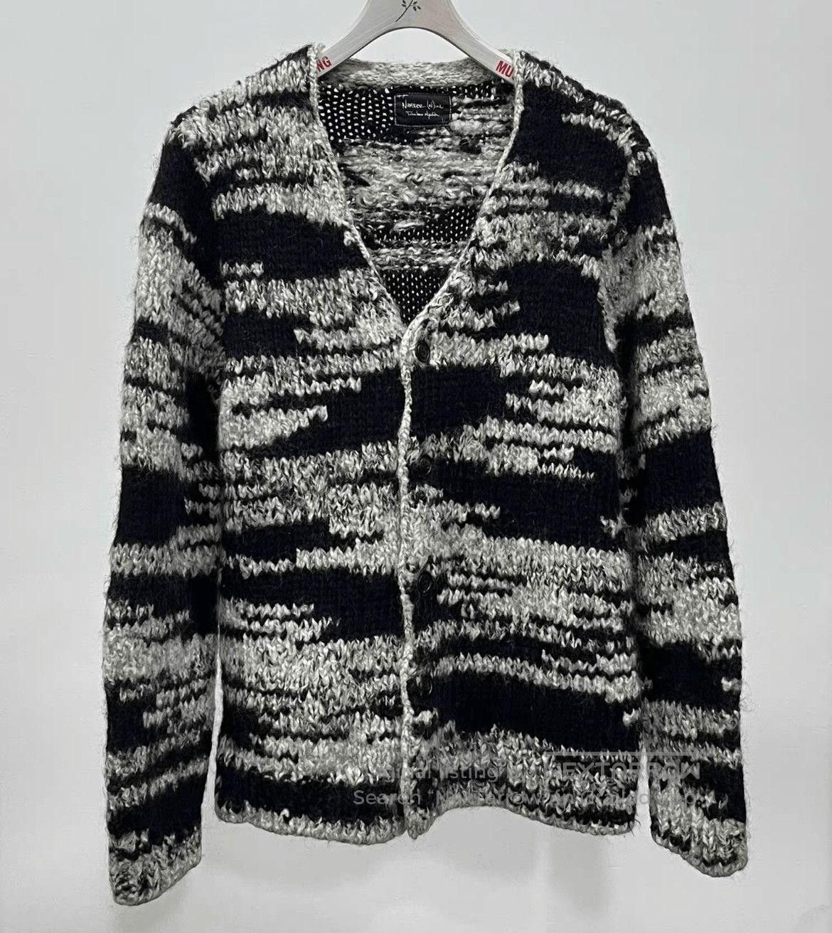 Number (N)ine Noir scar stitch cardigan | Grailed