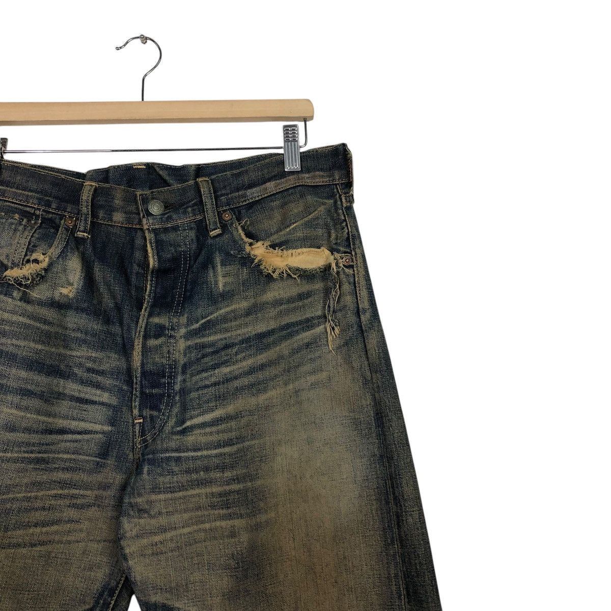Levi's 🔥VINTAGE REPRODUCTION LEVI’S BIG E REDLINE DENIM LOT 501 Size US 34 / EU 50 - 8 Thumbnail