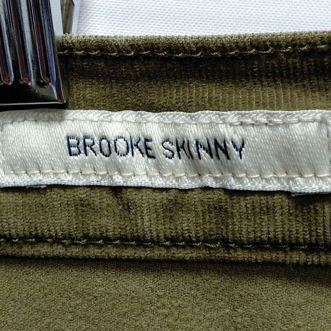 Lucky Brand Lucky Brand Brooke Skinny Corduroy Pants Olive Women Size 10 Size 32" / US 10 / IT 46 - 6 Thumbnail