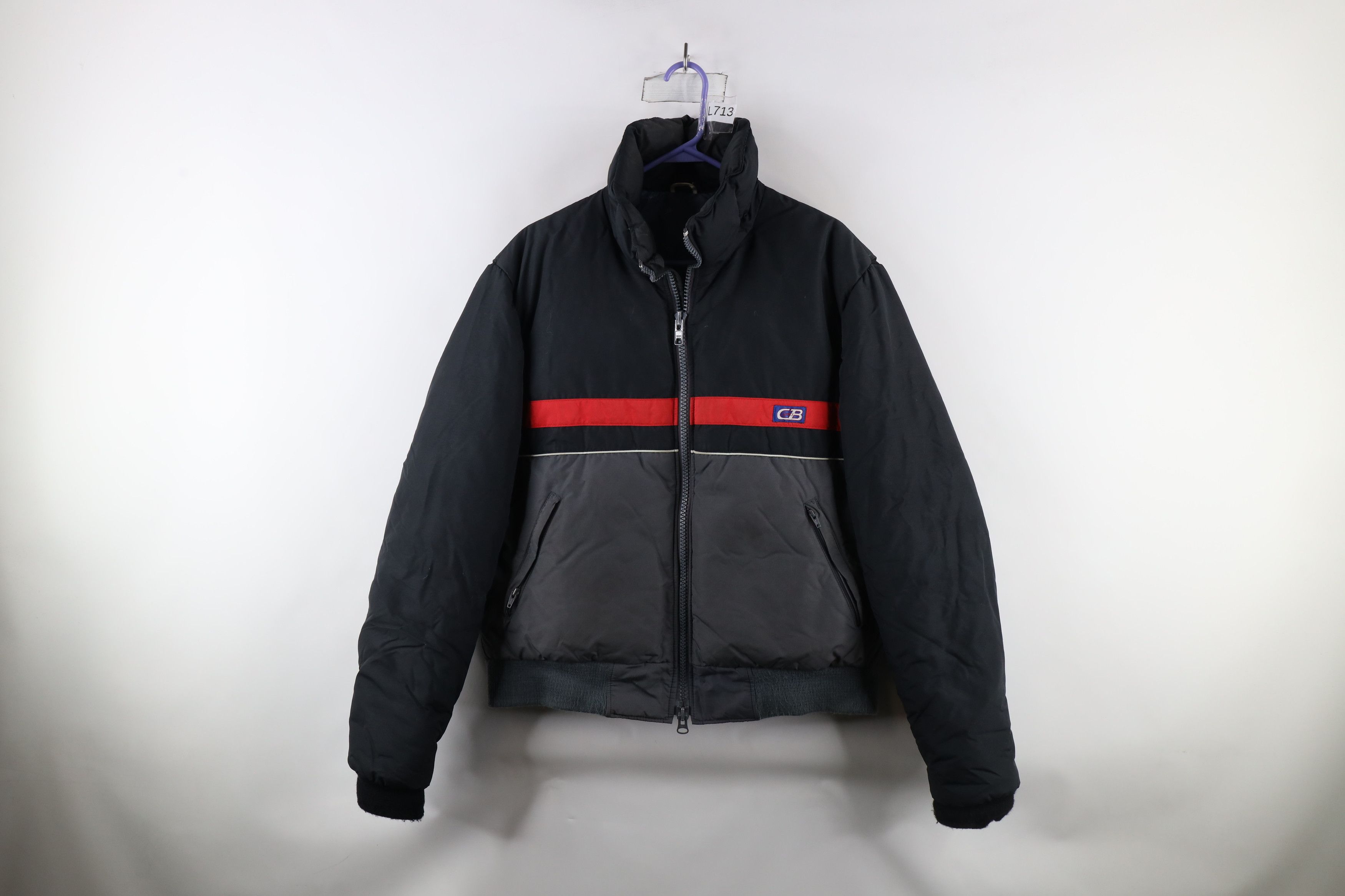 Vintage Vintage 90s Streetwear Striped Duck Down Puffer Jacket USA Size US XL / EU 56 / 4 - 1 Thumbnail