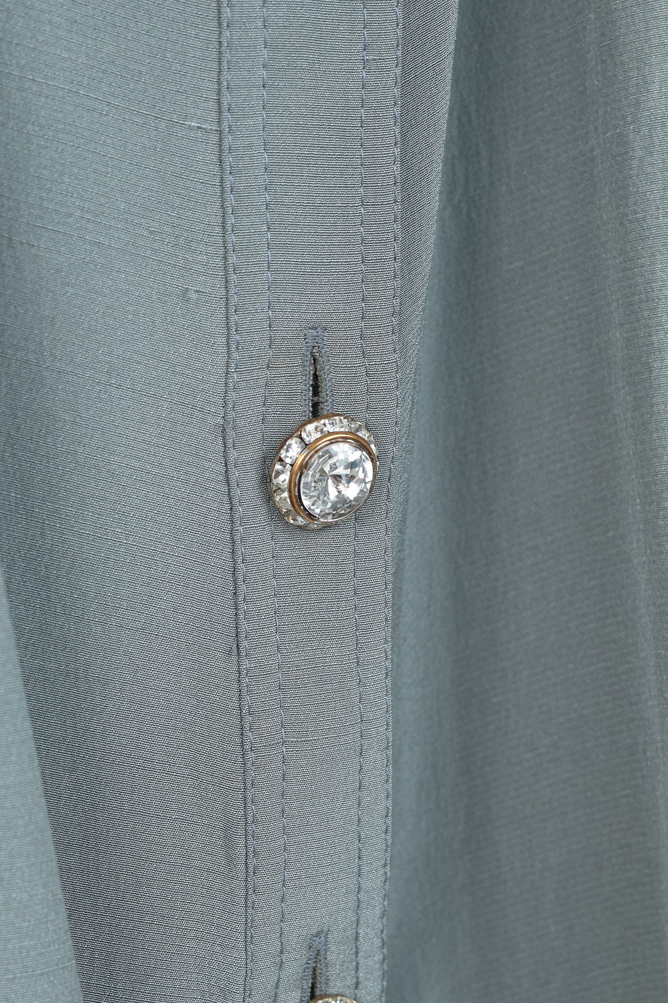 Valentino Valentino Boutique Vintage Shantung Satin Buttoned Blouse Size L / US 10 / IT 46 - 9 Thumbnail