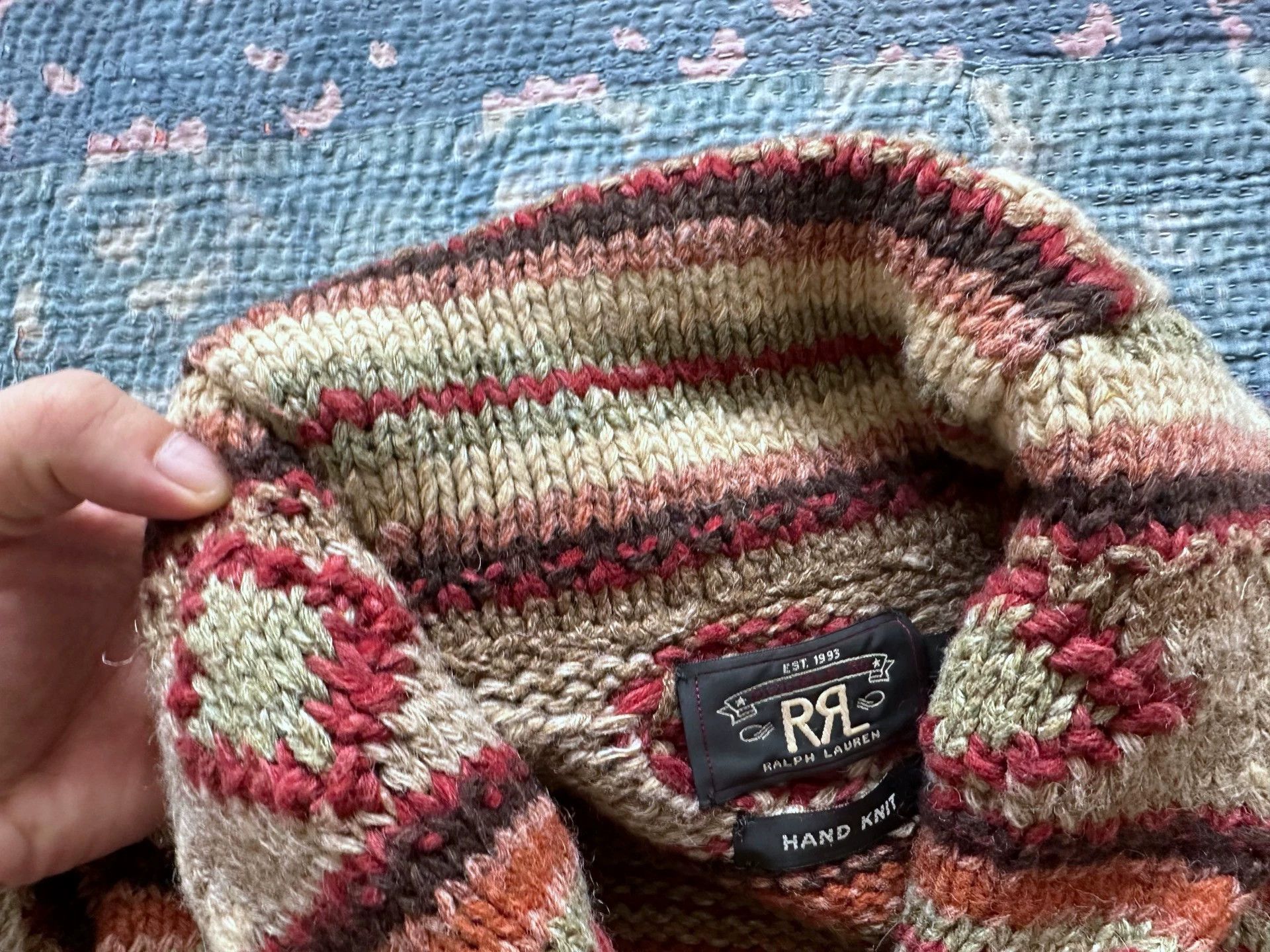 RRL Ralph Lauren rrl knit wool sweater M patterned like new Size US M / EU 48-50 / 2 - 4 Thumbnail