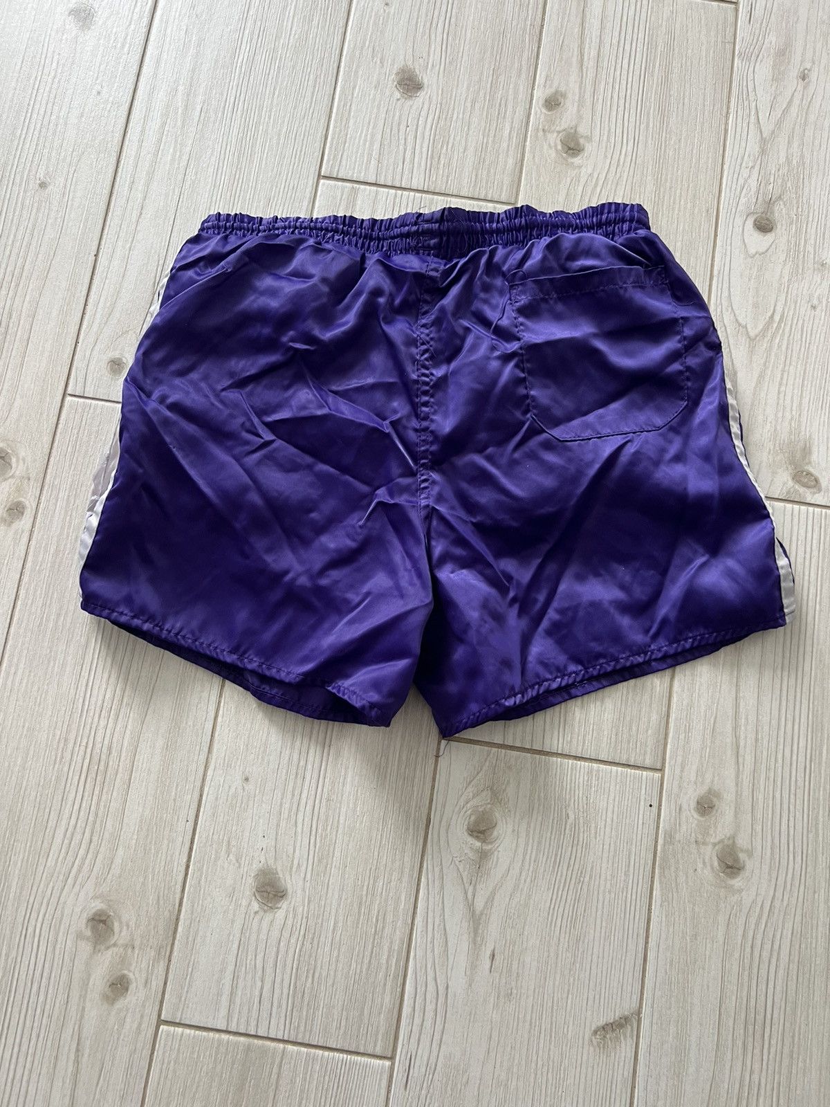 Adidas 1990s ADIDAS VINTAGE SHORTS FOOTBALL SOCCER RUNNING PURPLE Size US 30 / EU 46 - 14 Thumbnail
